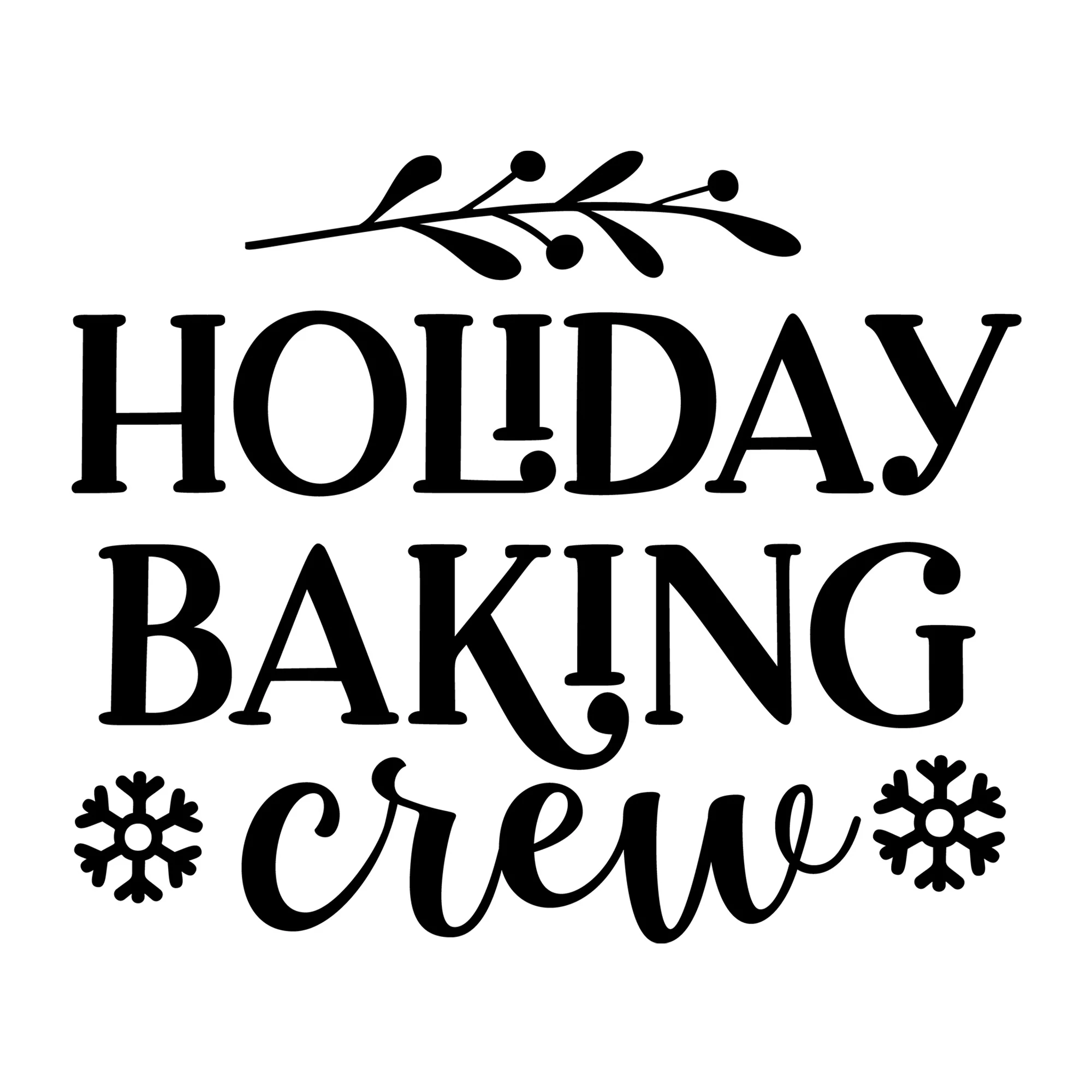 Holiday Baking Crew SVG