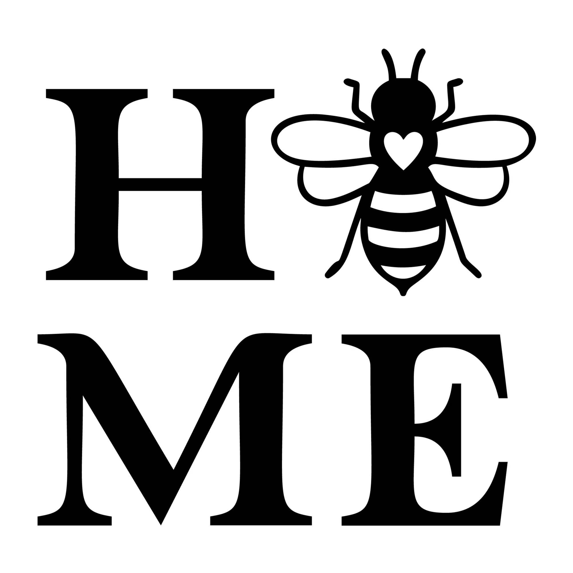 Home Bee Square SVG