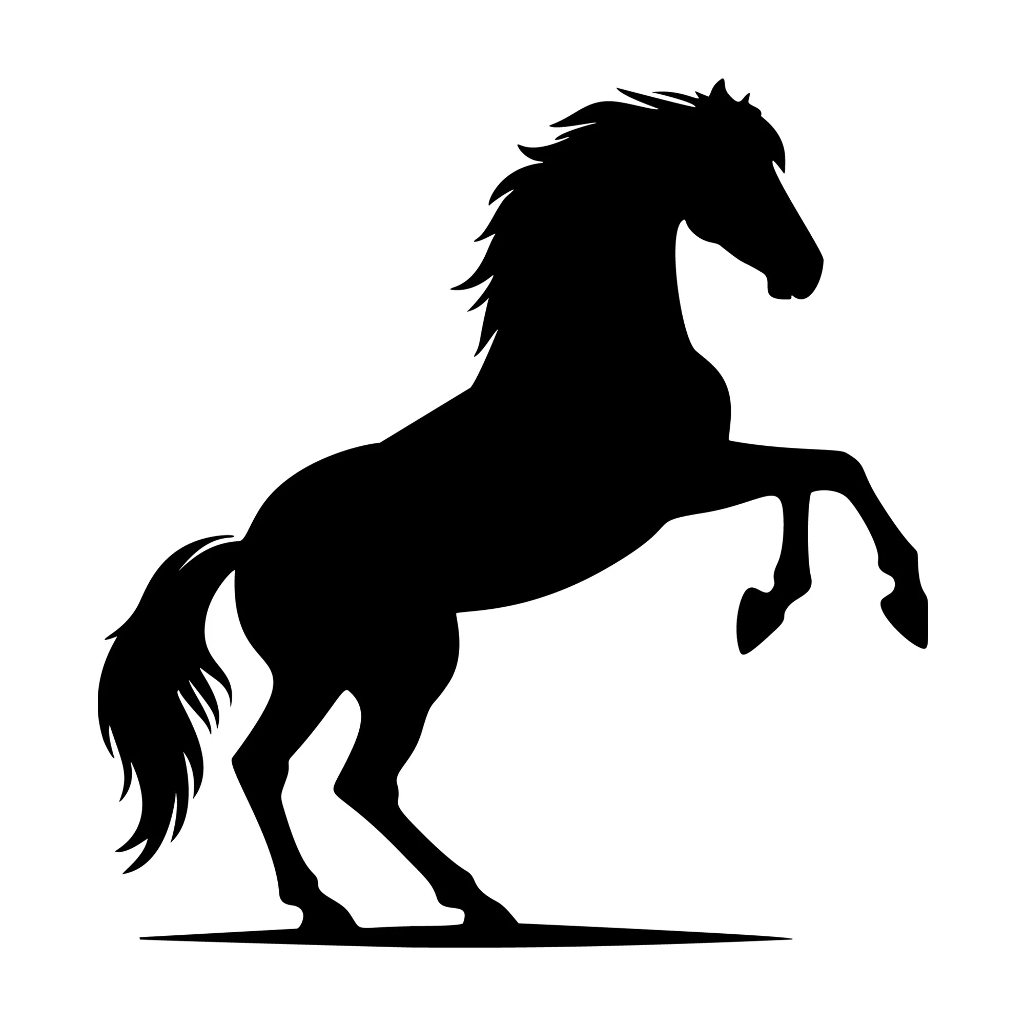Horse bucking SVG