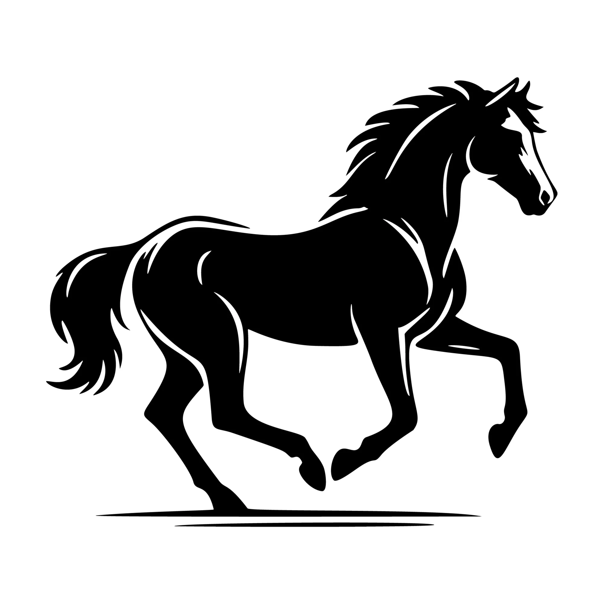 Horse galloping SVG