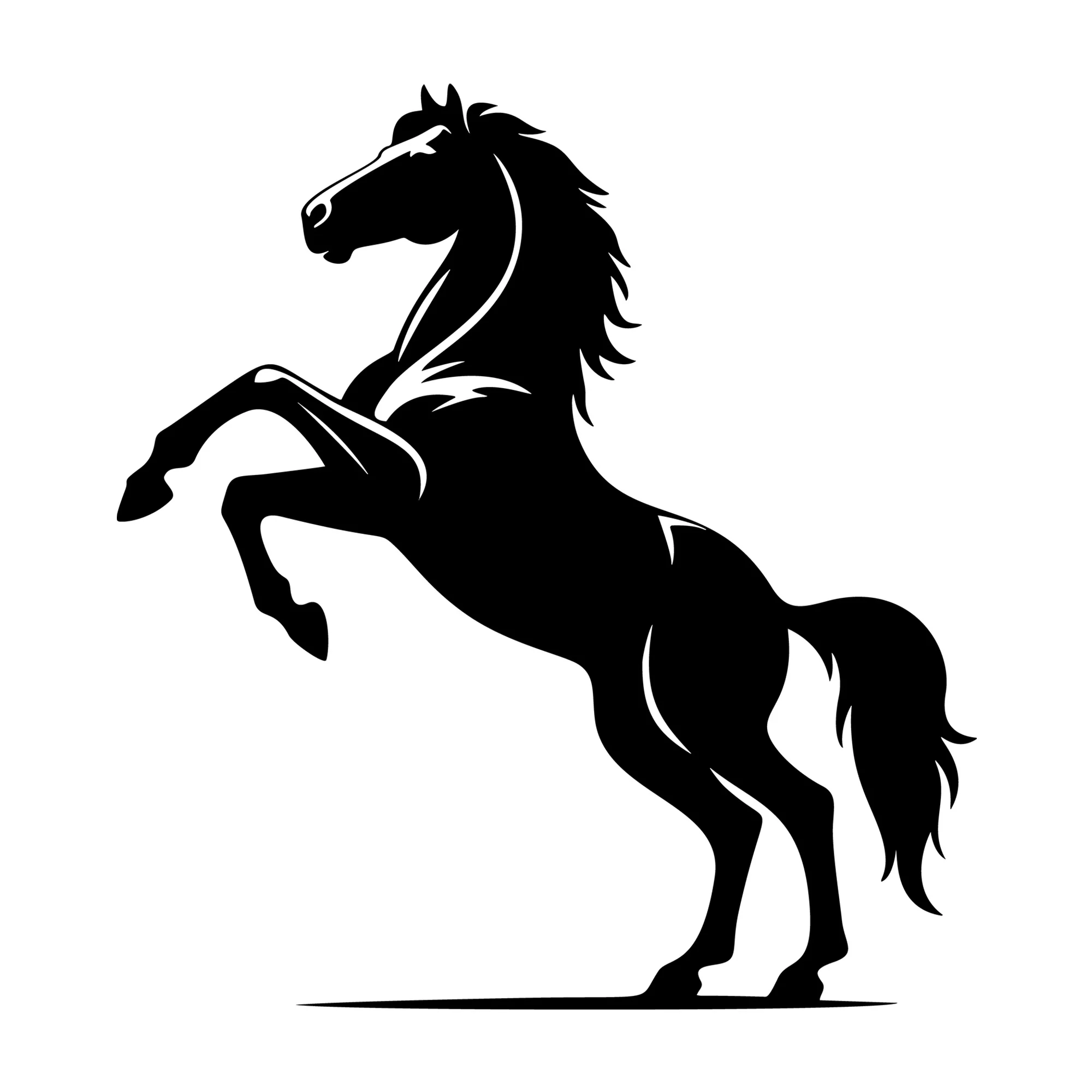 Horse rearing up SVG
