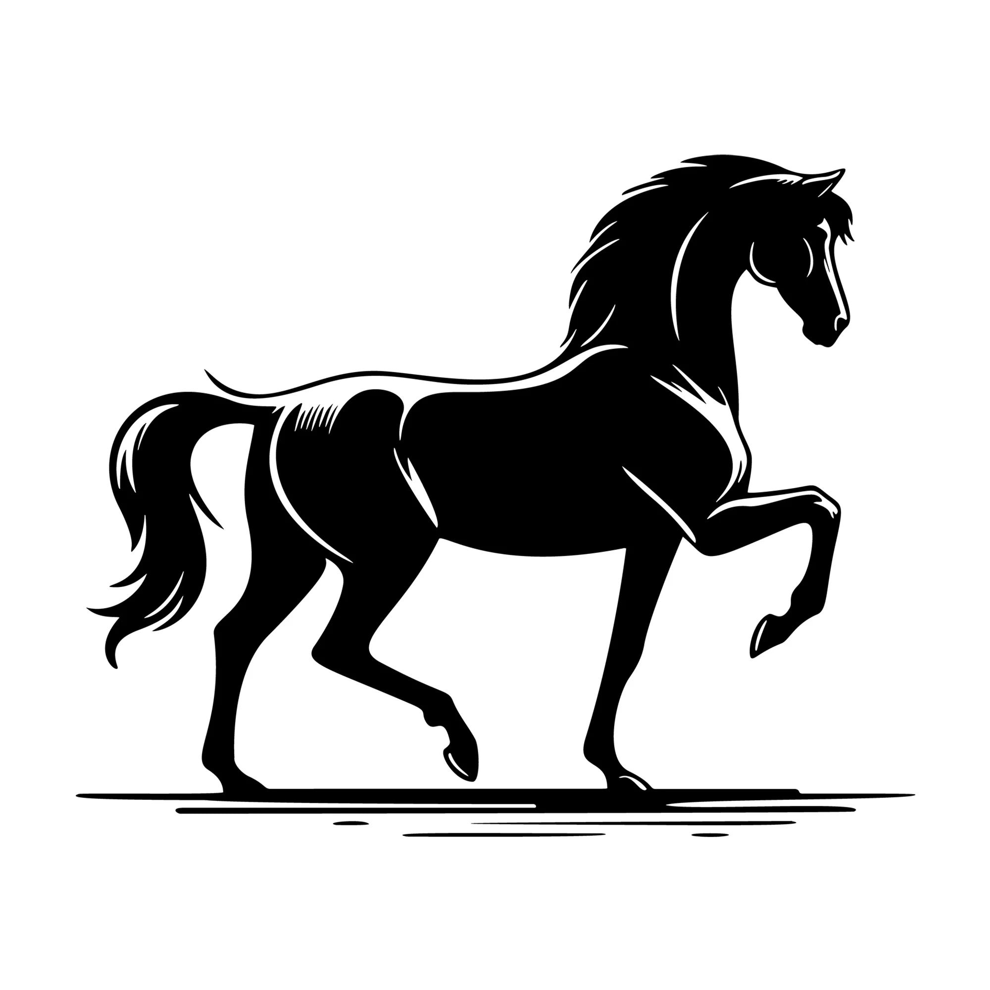 Horse Trotting SVG
