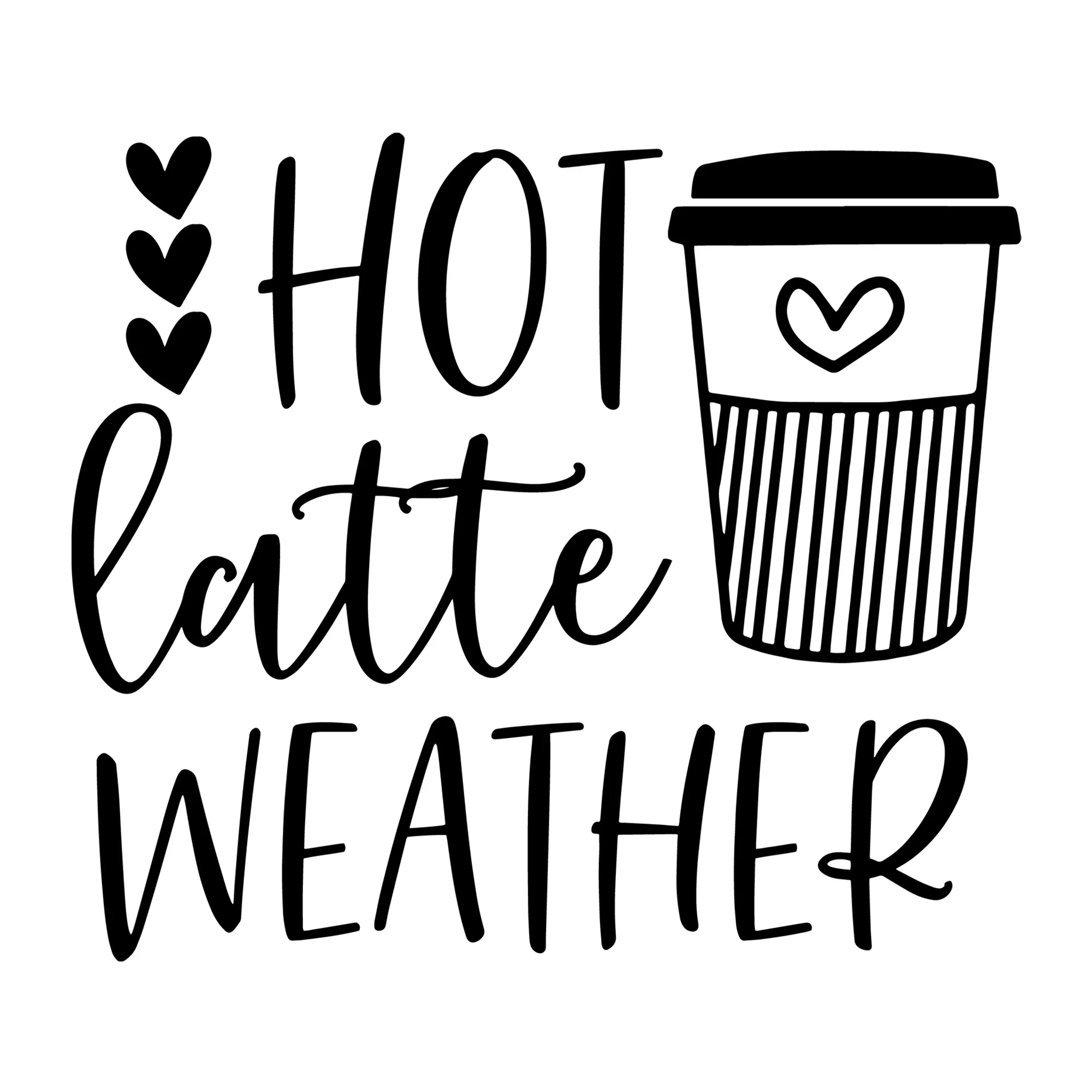 Hot Latte Weather SVG