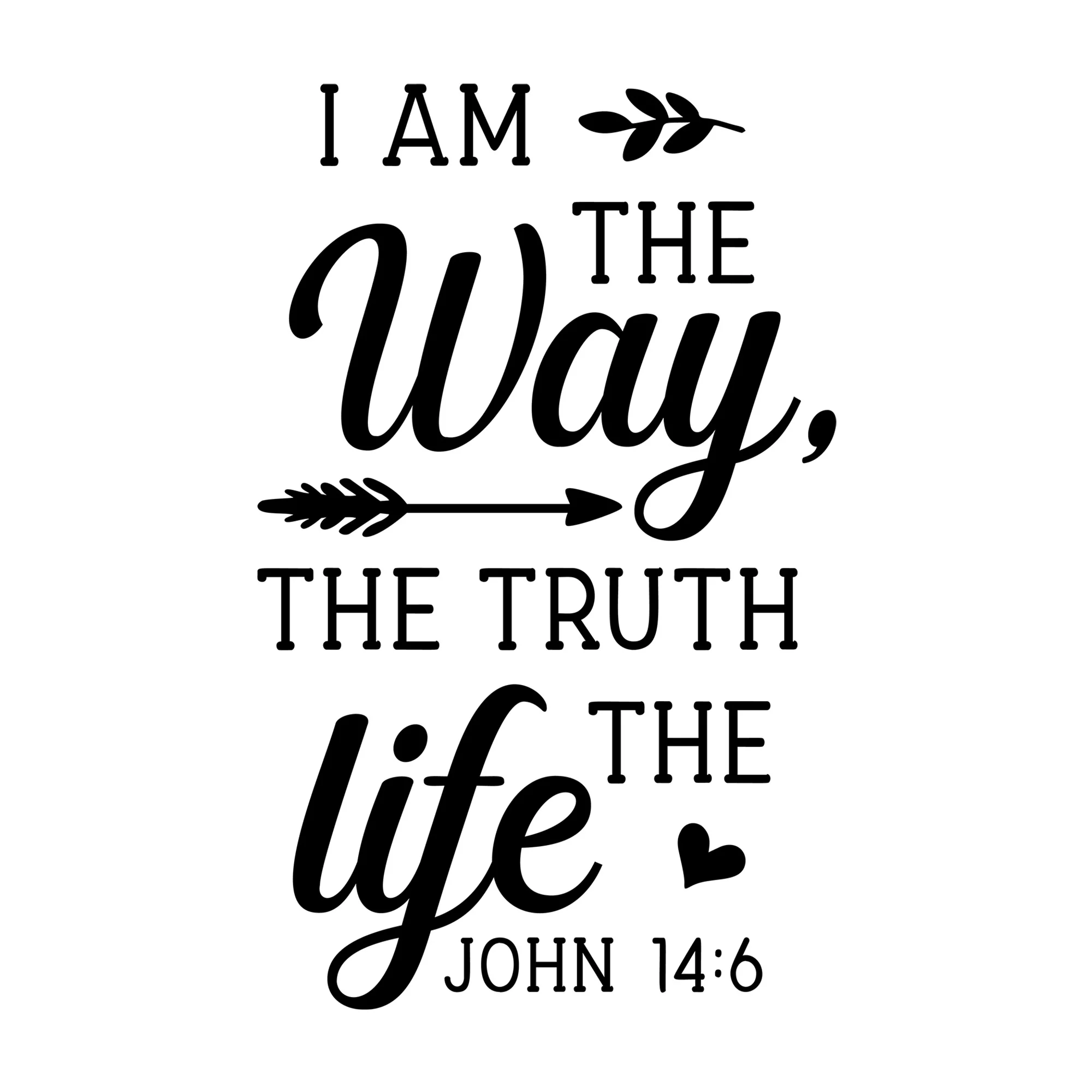I Am the Way the Truth the Life SVG