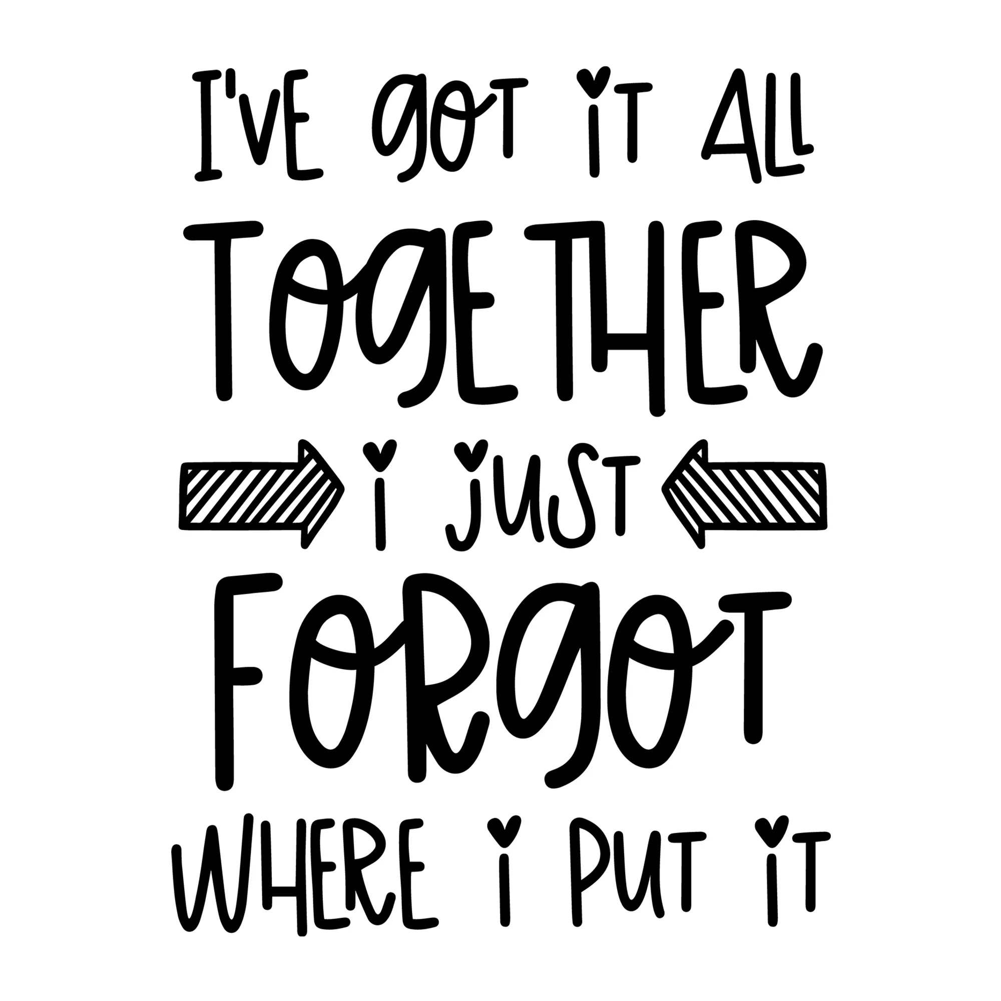 I've Got It All Together I Just Forgot where I Put It SVG