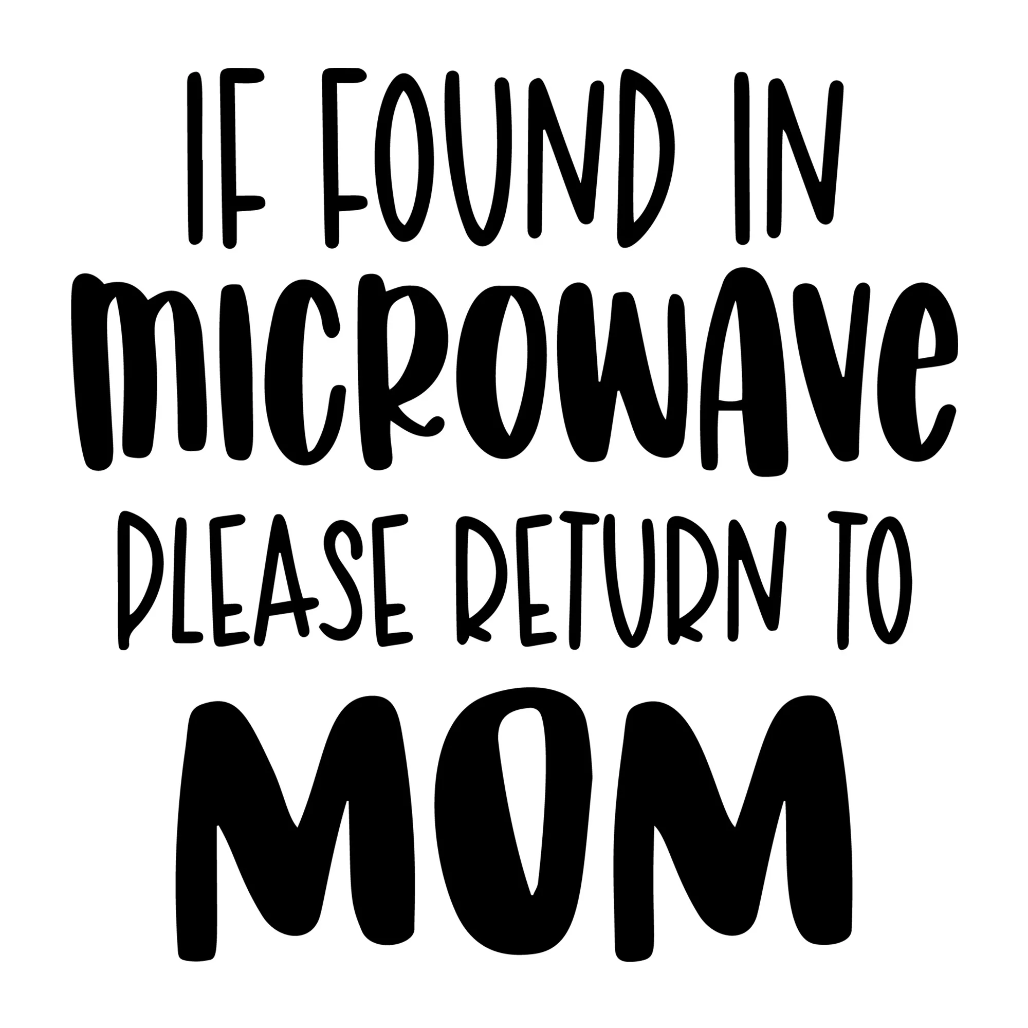 If Found In Microwave Please Return To Mom SVG