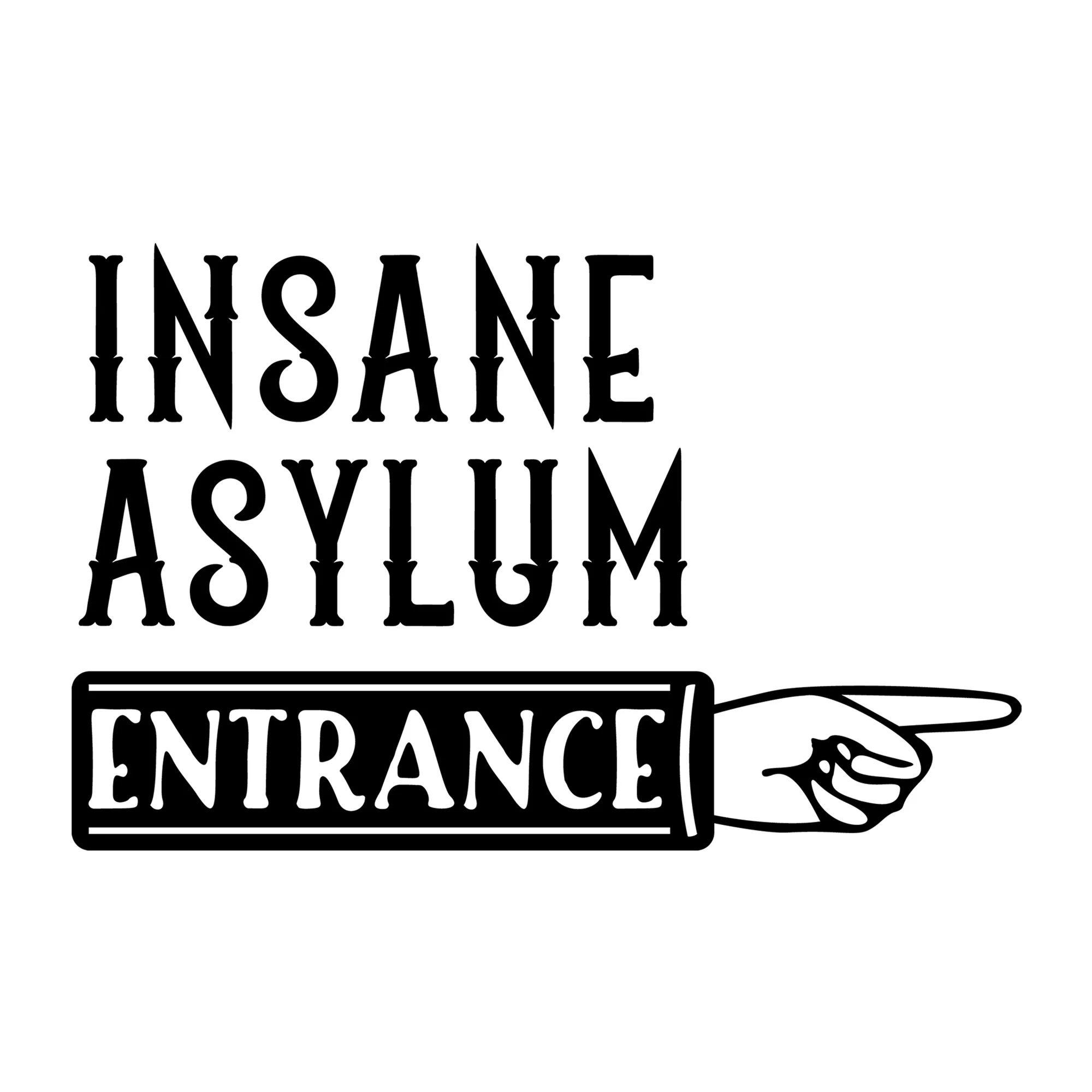 Insane Asylum Entrance SVG