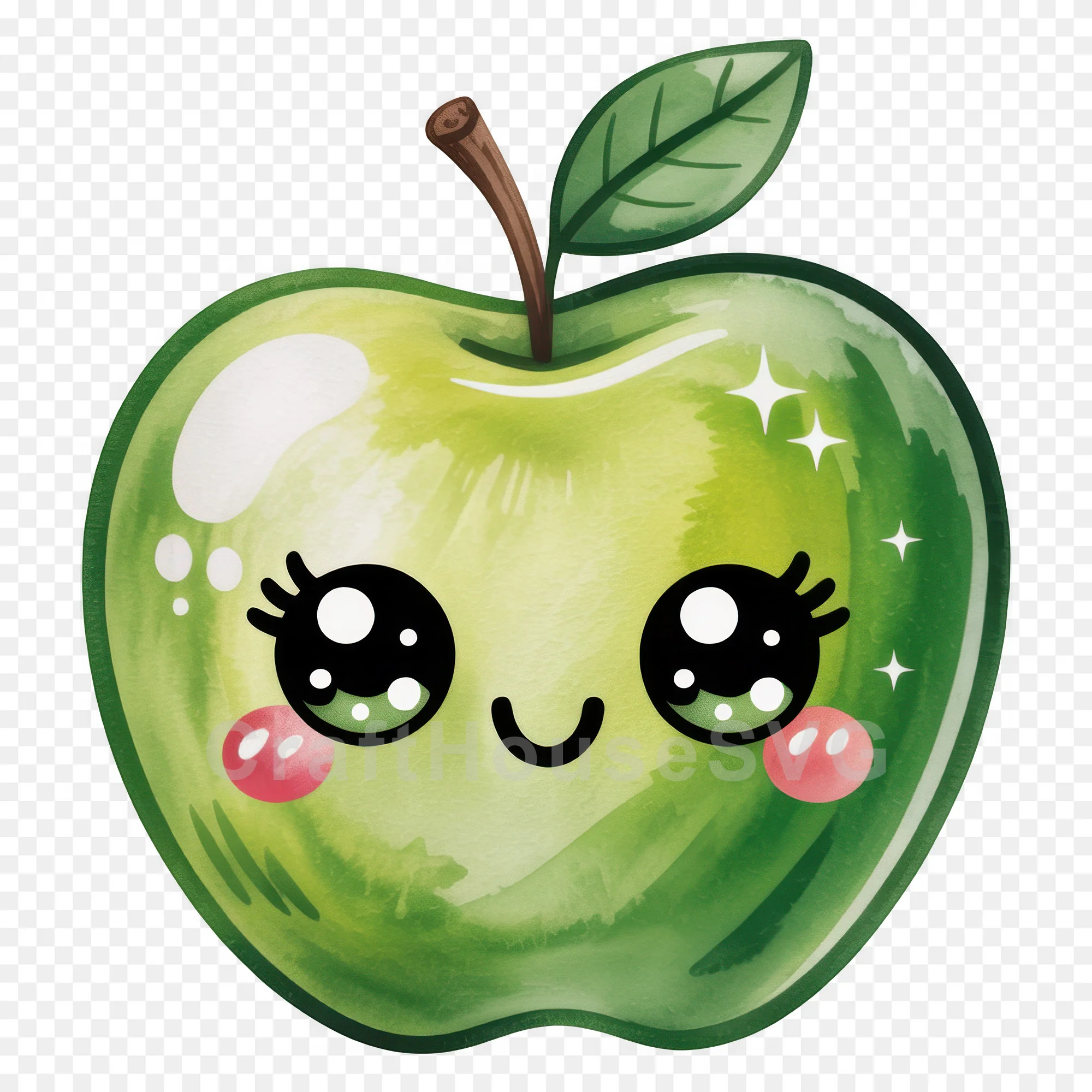 Kawaii Fruit Clipart Sublimation PNG Bundle - Image 16