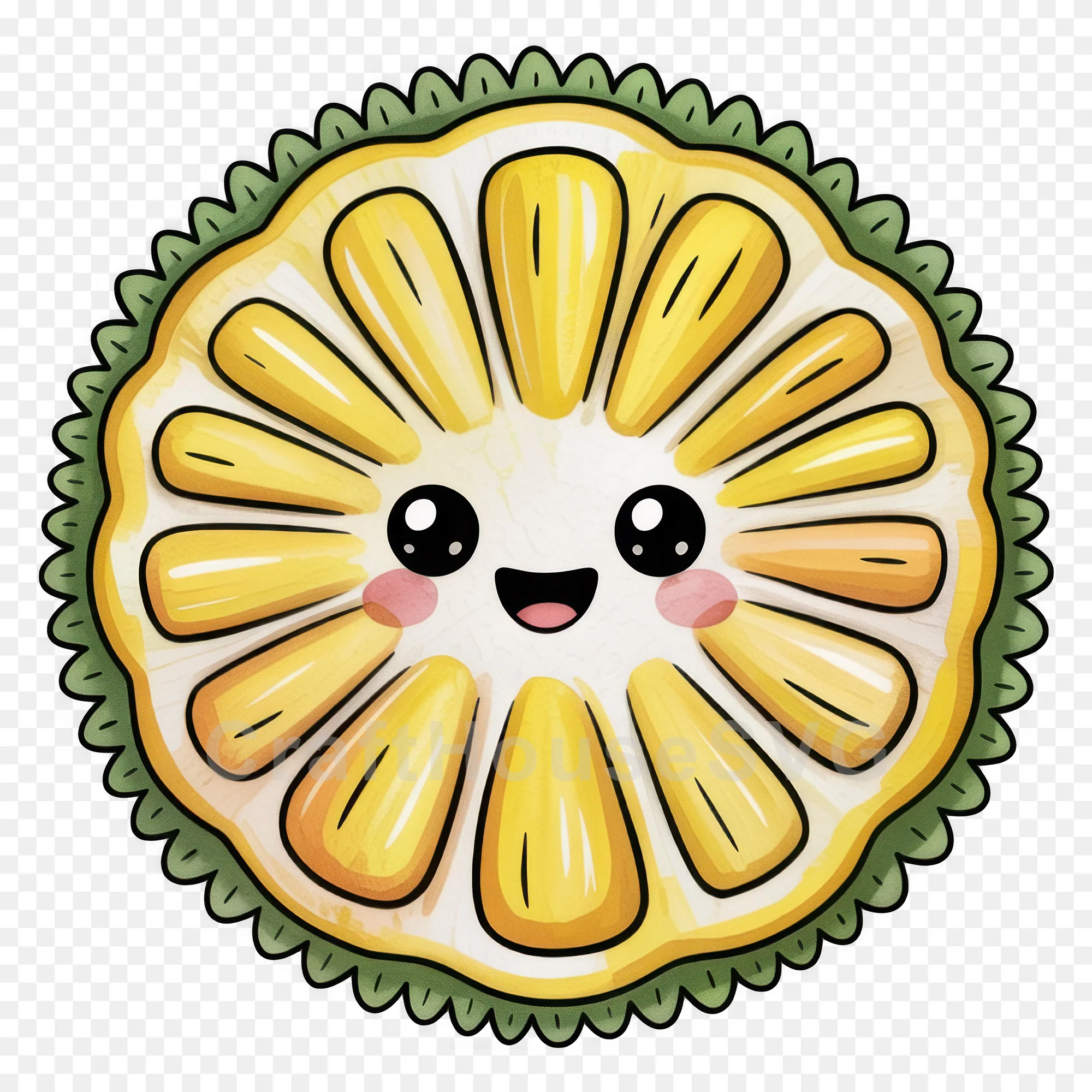 Kawaii Fruit Clipart Sublimation PNG Bundle - Image 19