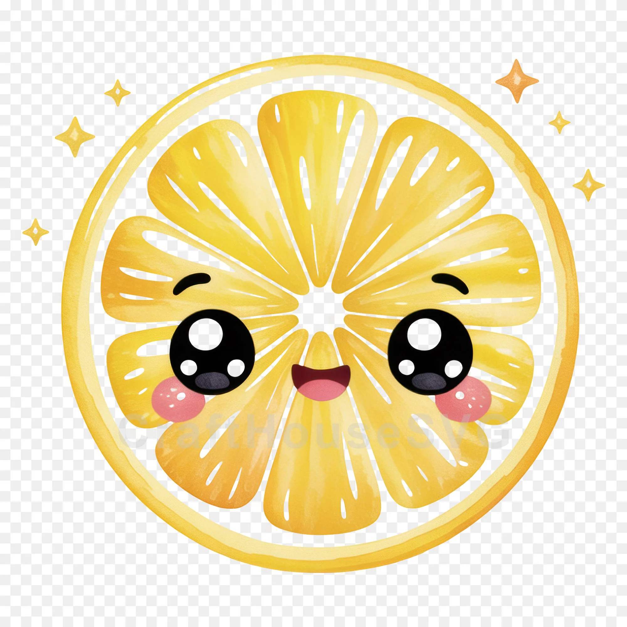 Kawaii Fruit Clipart Sublimation PNG Bundle - Image 21