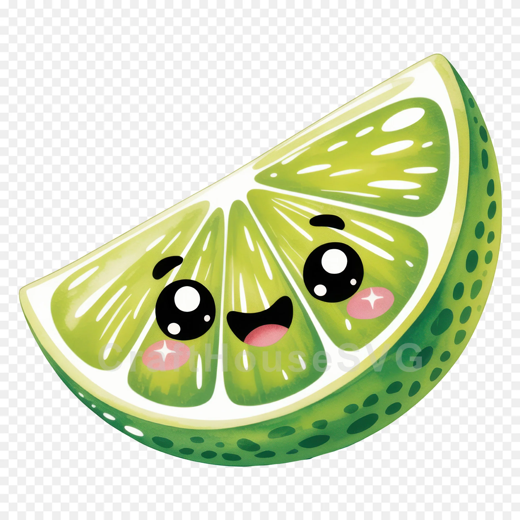Kawaii Fruit Clipart Sublimation PNG Bundle - Image 22