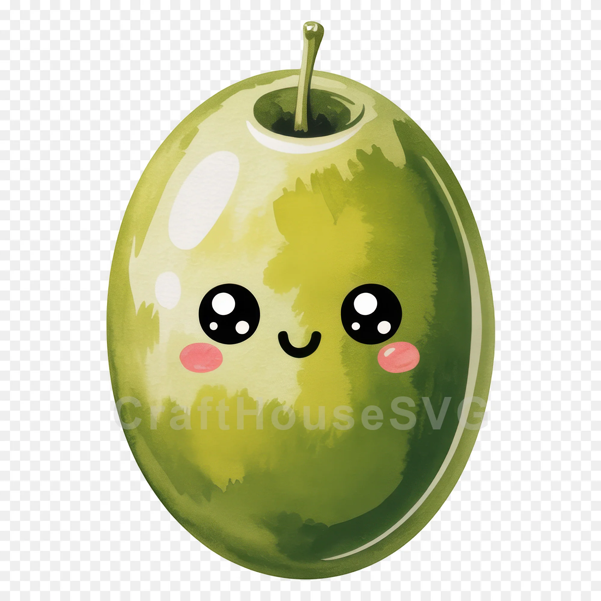 Kawaii Fruit Clipart Sublimation PNG Bundle - Image 26