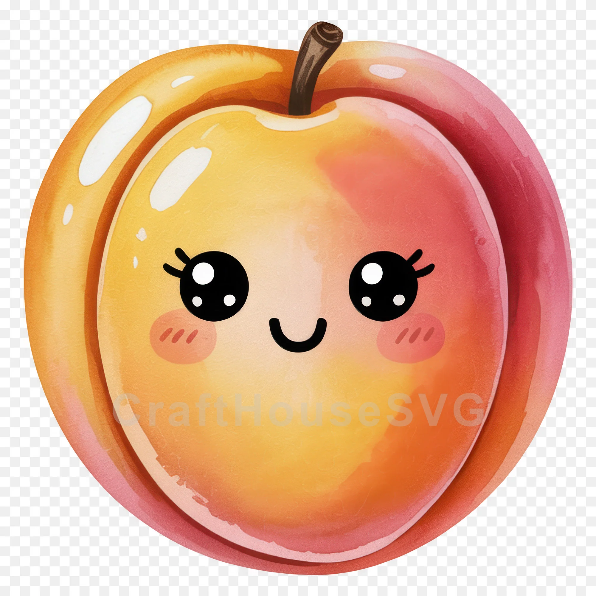 Kawaii Fruit Clipart Sublimation PNG Bundle - Image 3