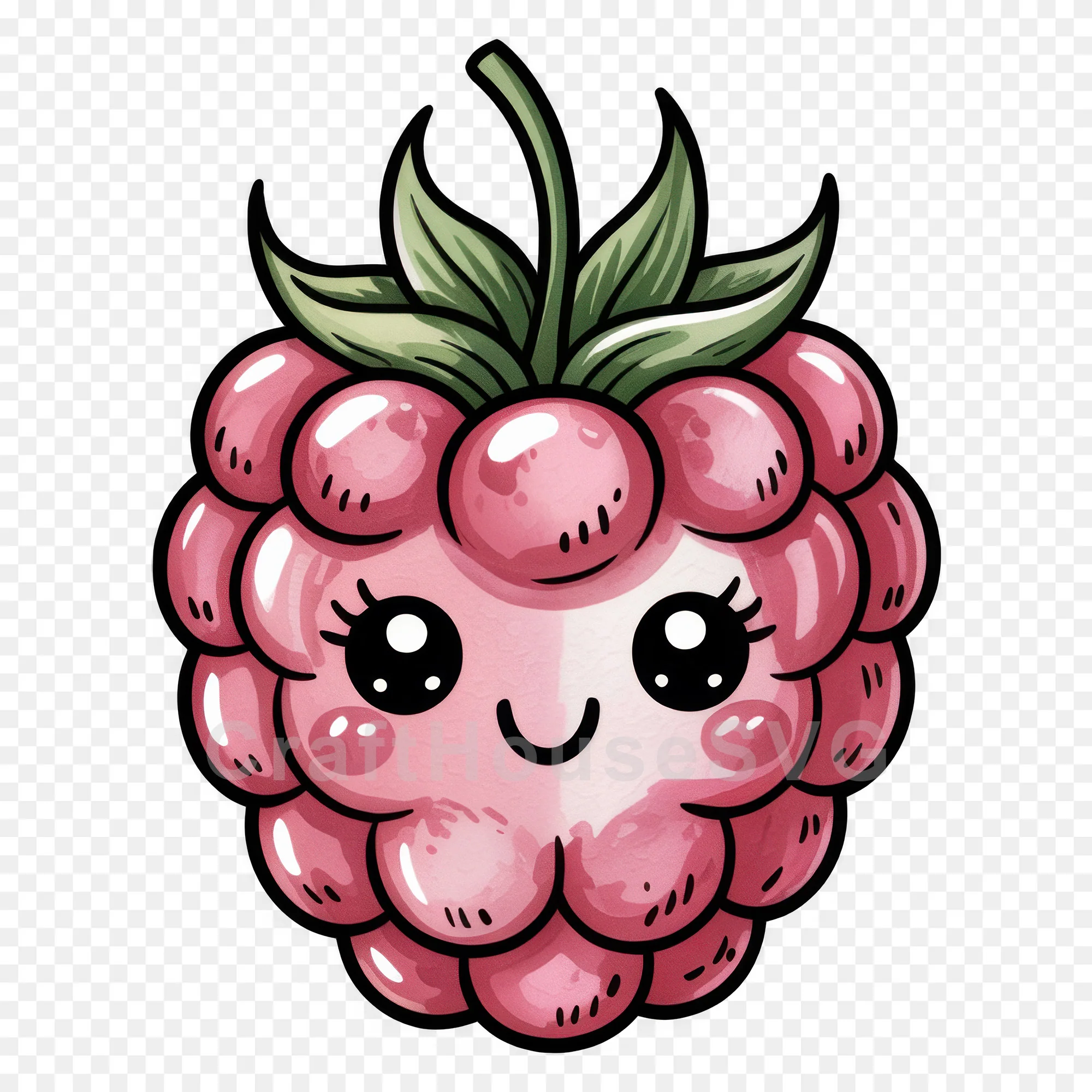 Kawaii Fruit Clipart Sublimation PNG Bundle - Image 36