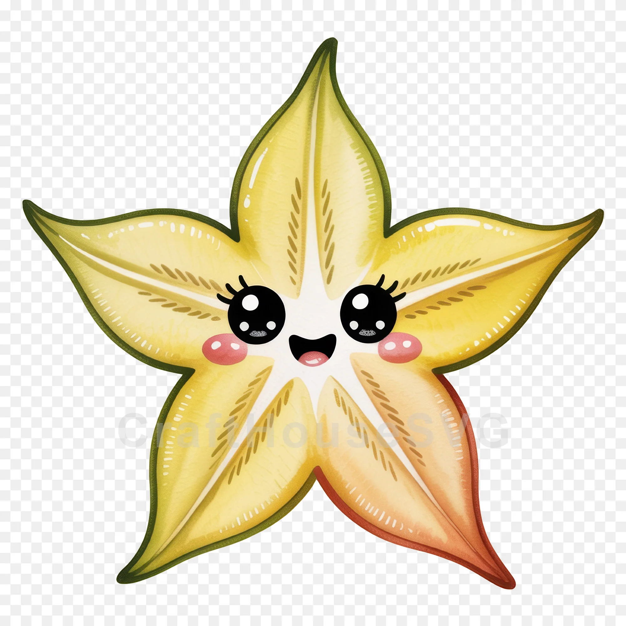 Kawaii Fruit Clipart Sublimation PNG Bundle - Image 37