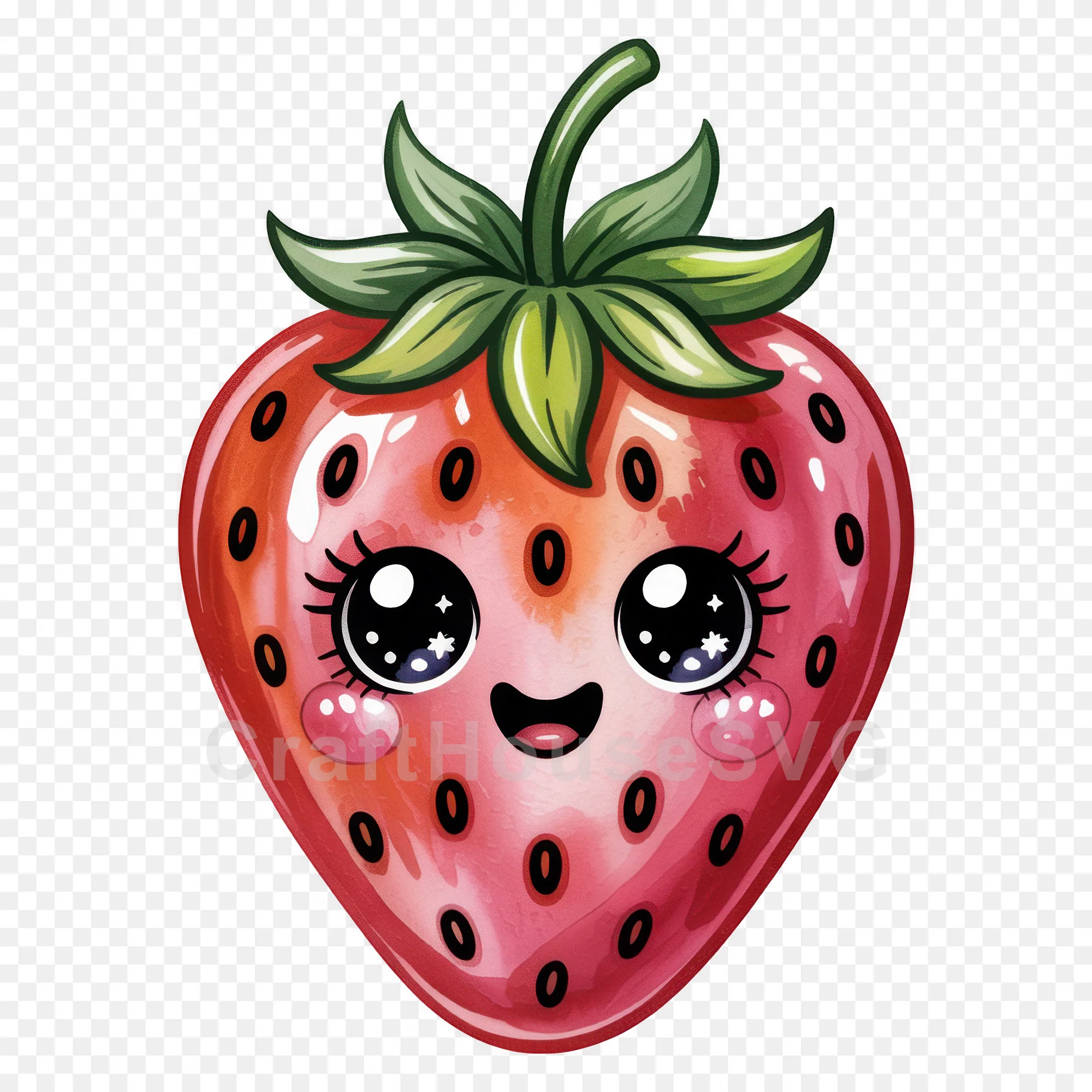 Kawaii Fruit Clipart Sublimation PNG Bundle - Image 38