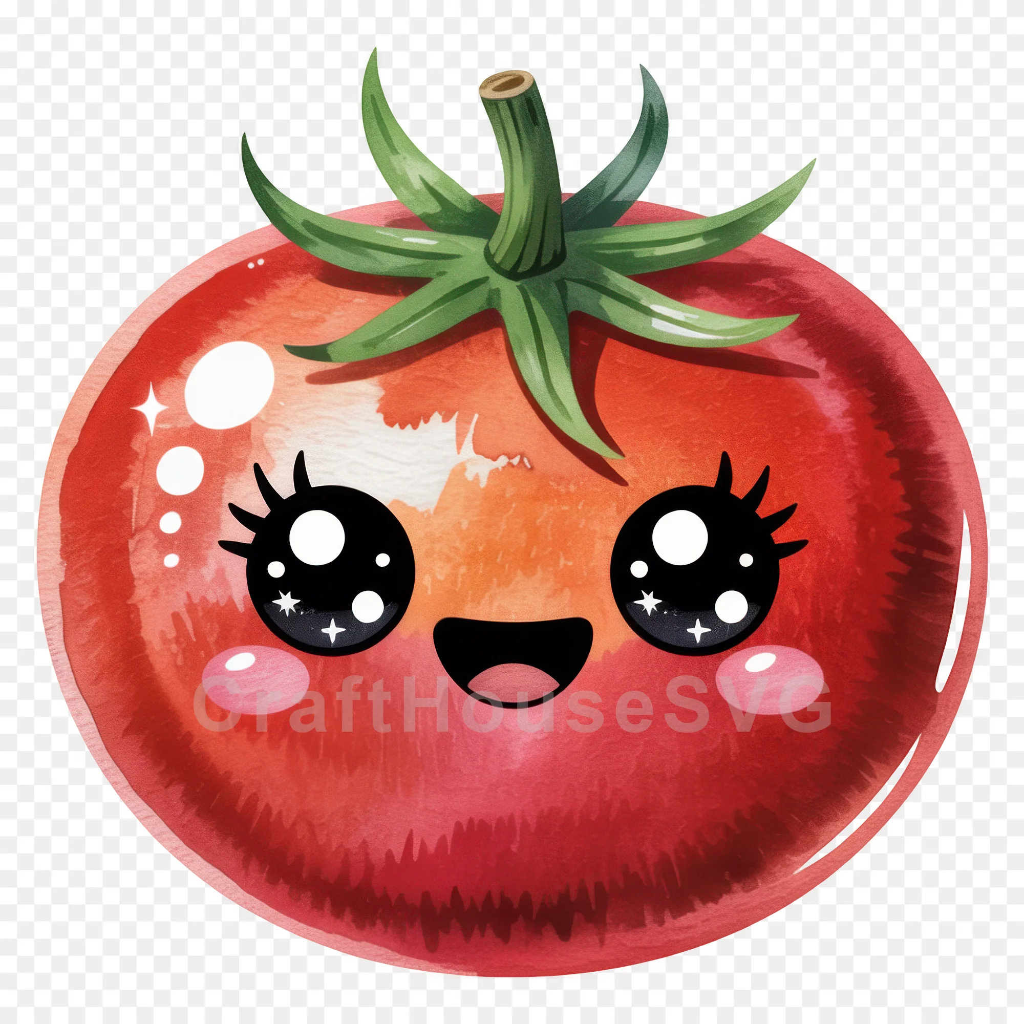 Kawaii Fruit Clipart Sublimation PNG Bundle - Image 39