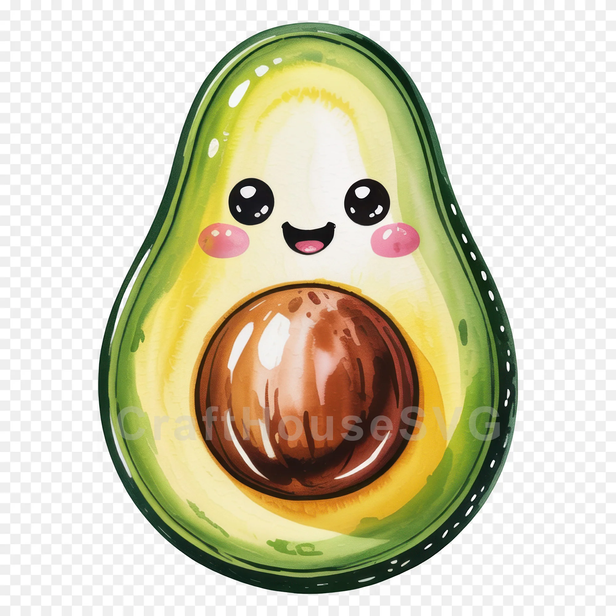 Kawaii Fruit Clipart Sublimation PNG Bundle - Image 4
