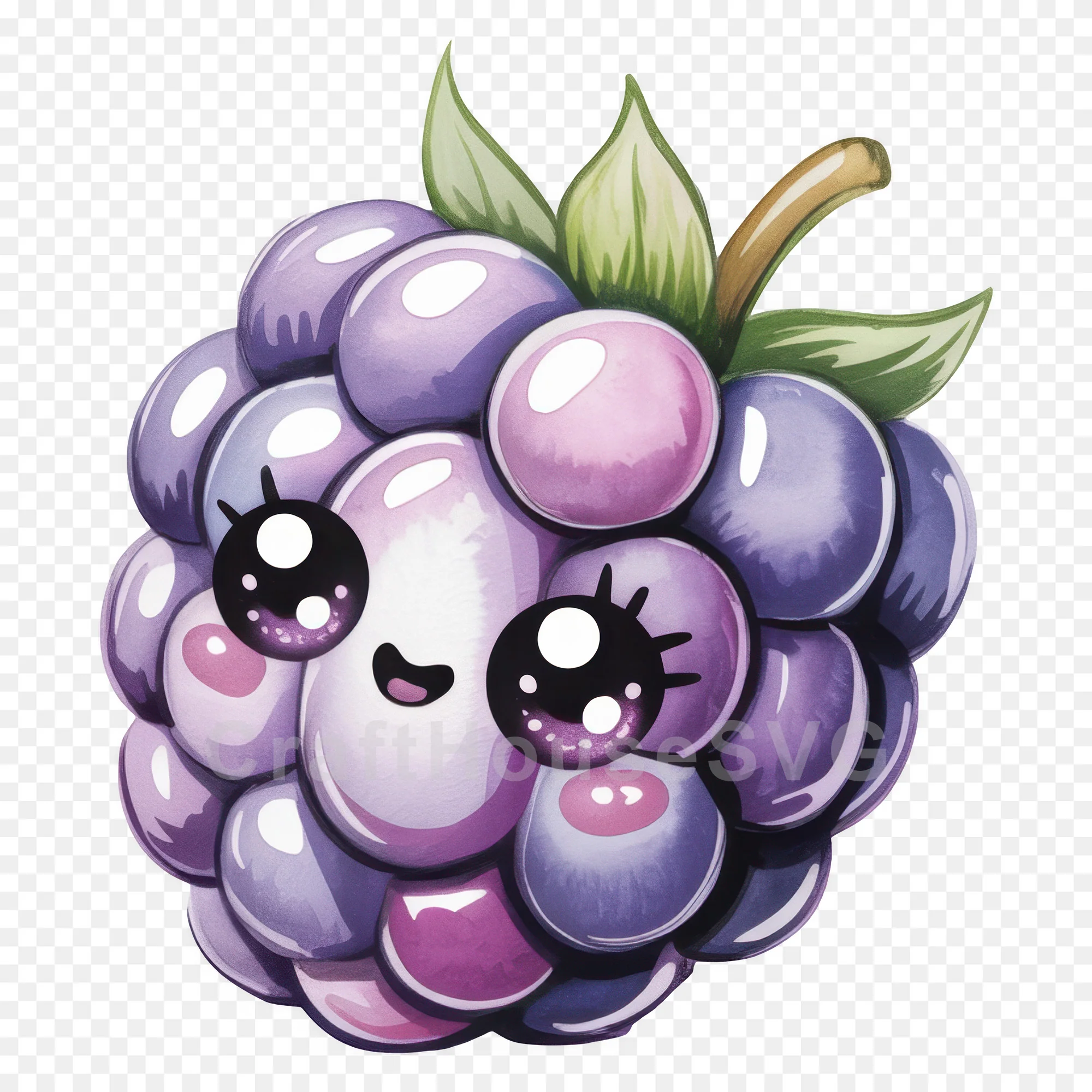Kawaii Fruit Clipart Sublimation PNG Bundle - Image 6