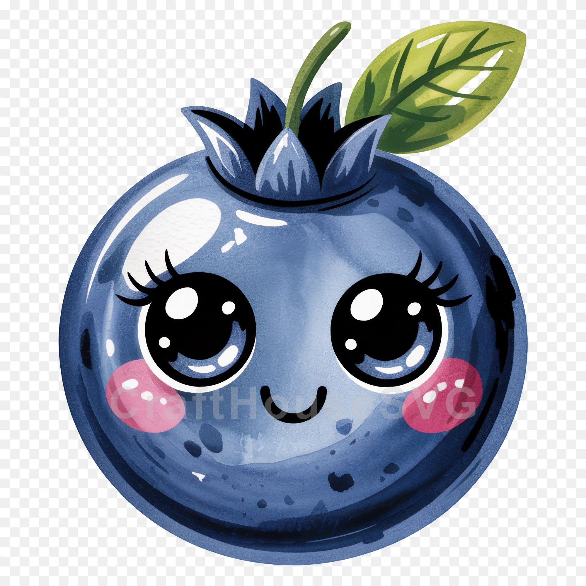 Kawaii Fruit Clipart Sublimation PNG Bundle - Image 7