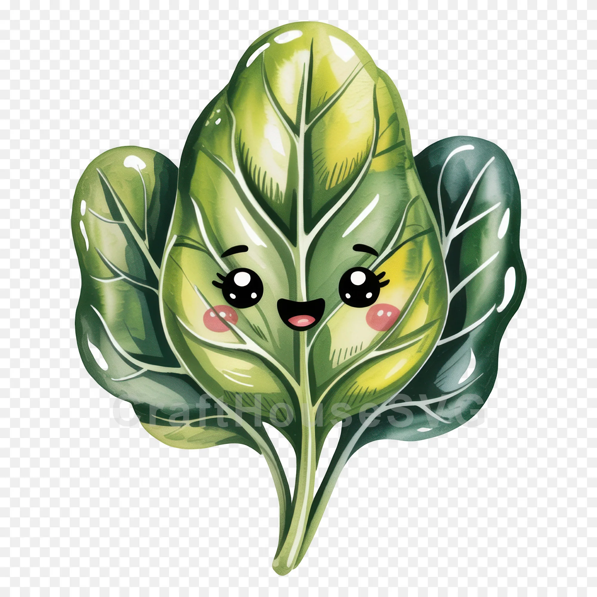 Kawaii Vegetables Clipart Sublimation Bundle PNG - Image 27