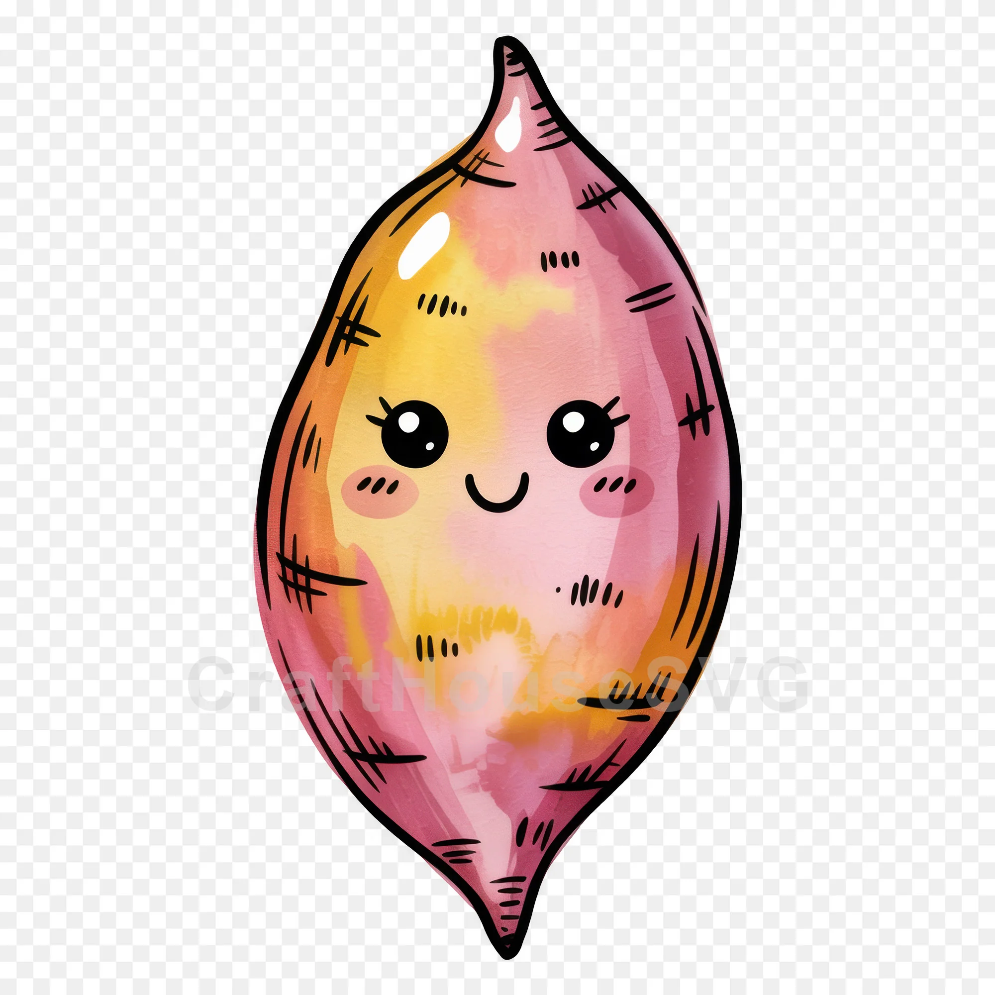 Kawaii Vegetables Clipart Sublimation Bundle PNG - Image 28