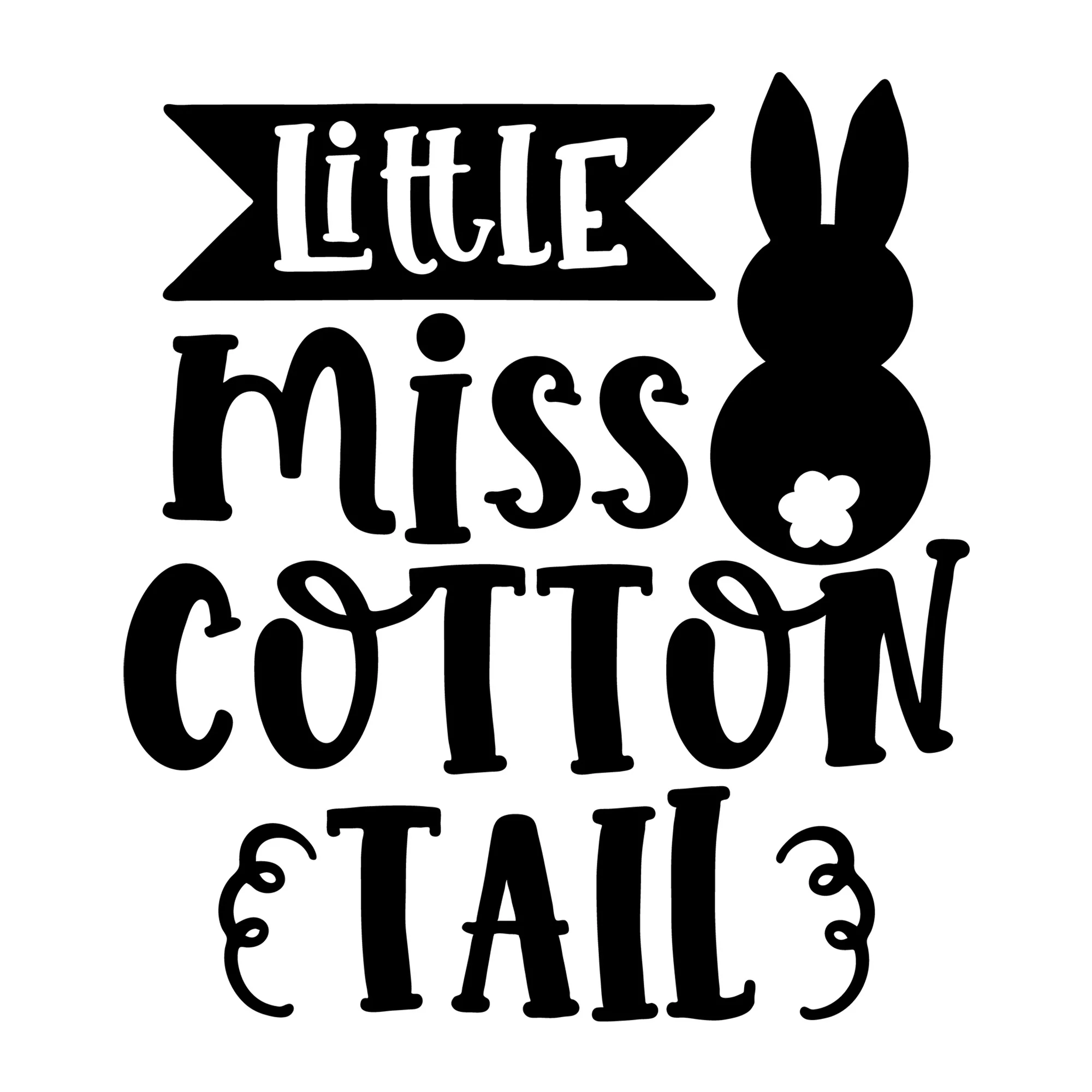 Little Miss Cottontail SVG