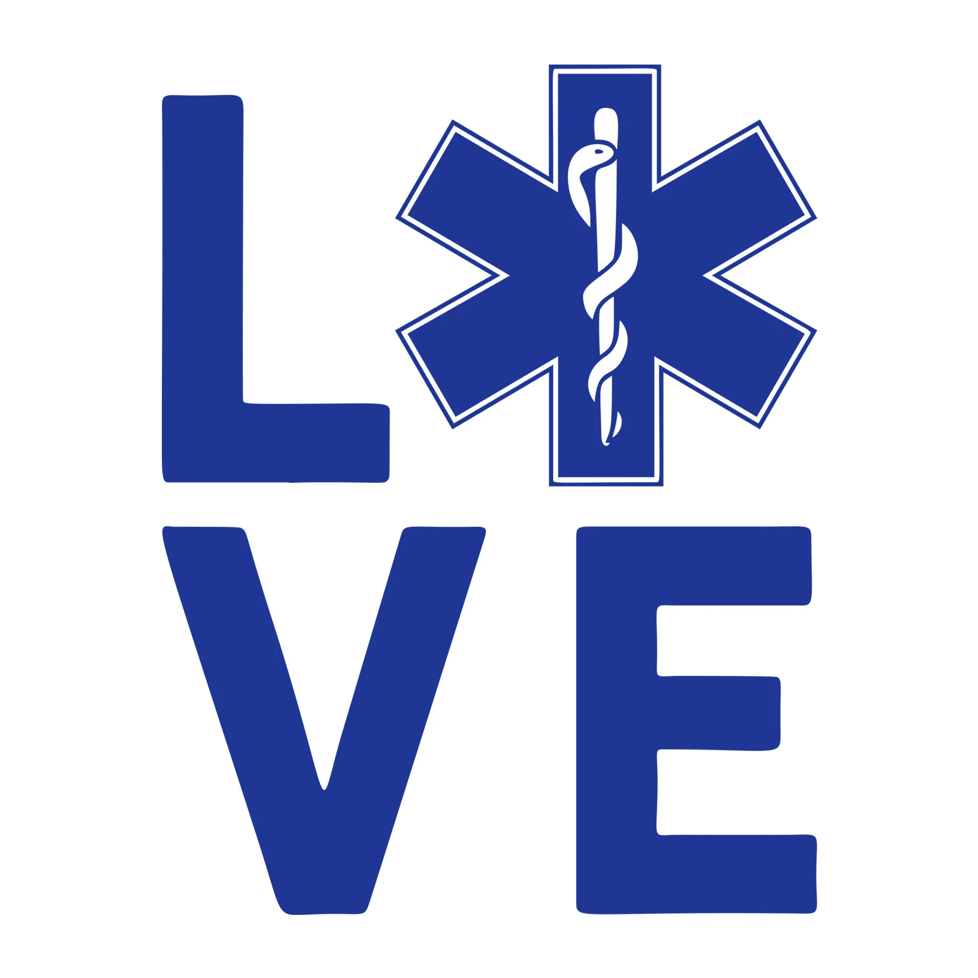 Love Paramedic EMT Star Of Life SVG