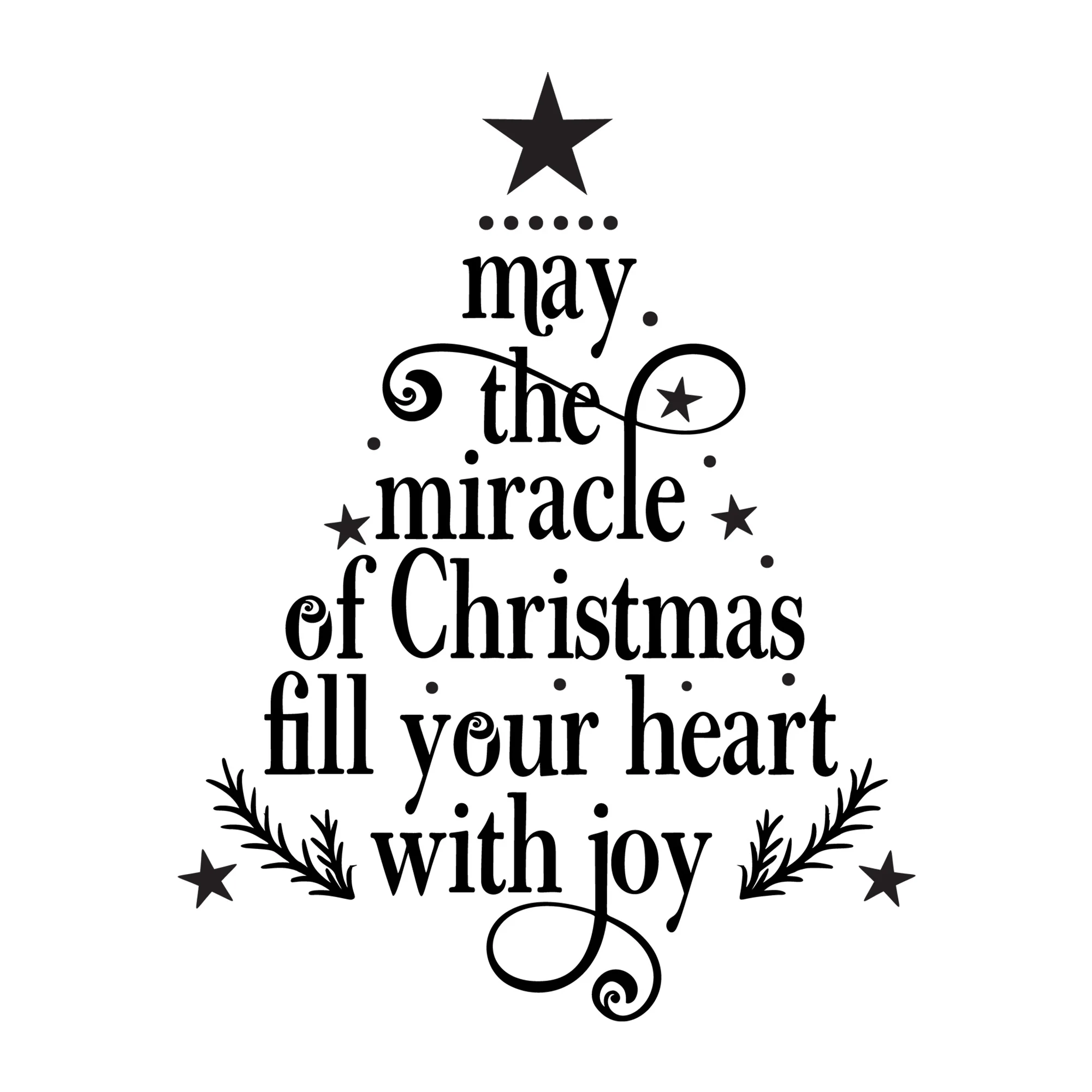 May The Miracle Of Christmas Fill Your Heart With Joy SVG