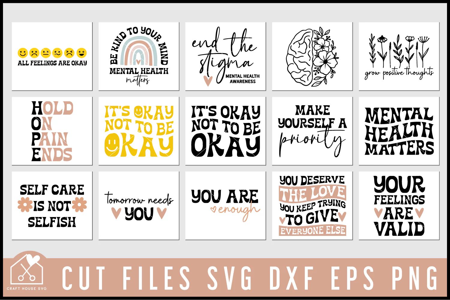 Mental Health Awareness SVG Bundle - Image 3