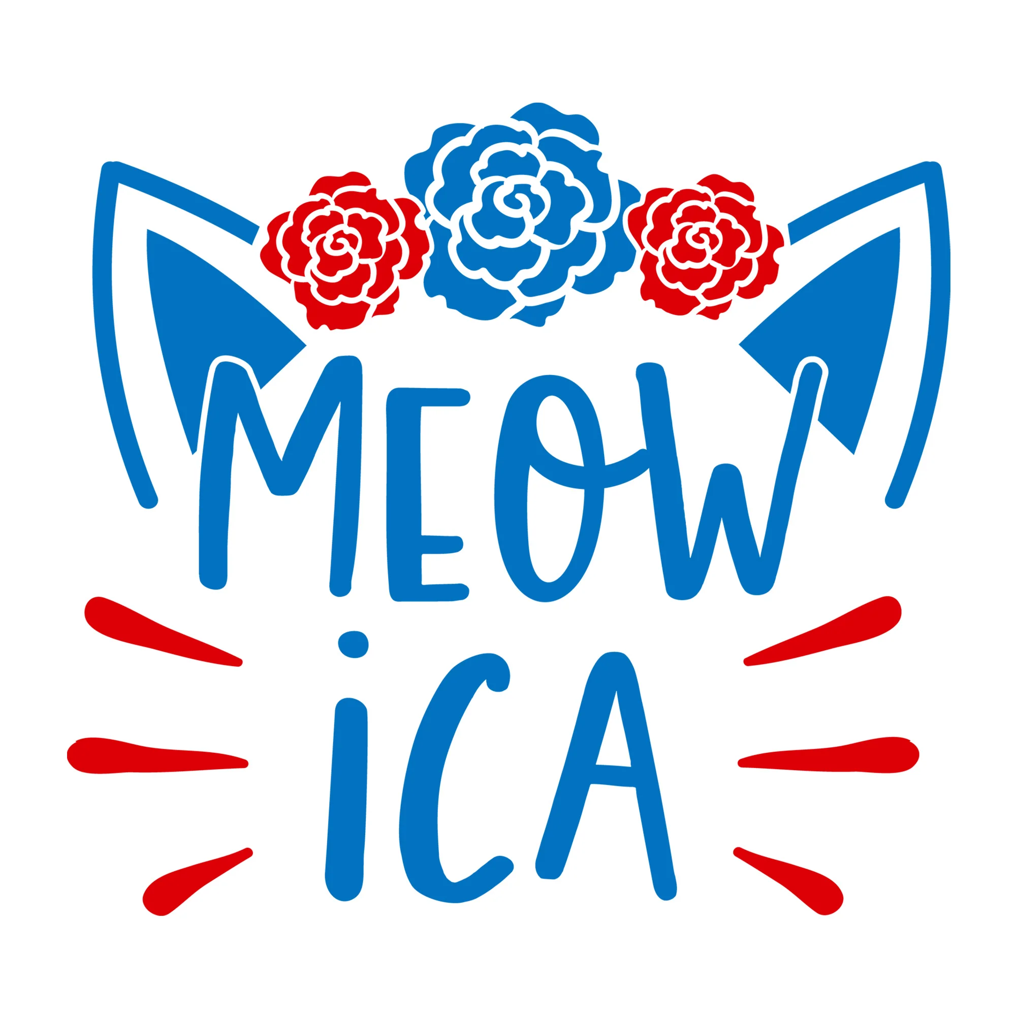 Meowica Floral SVG
