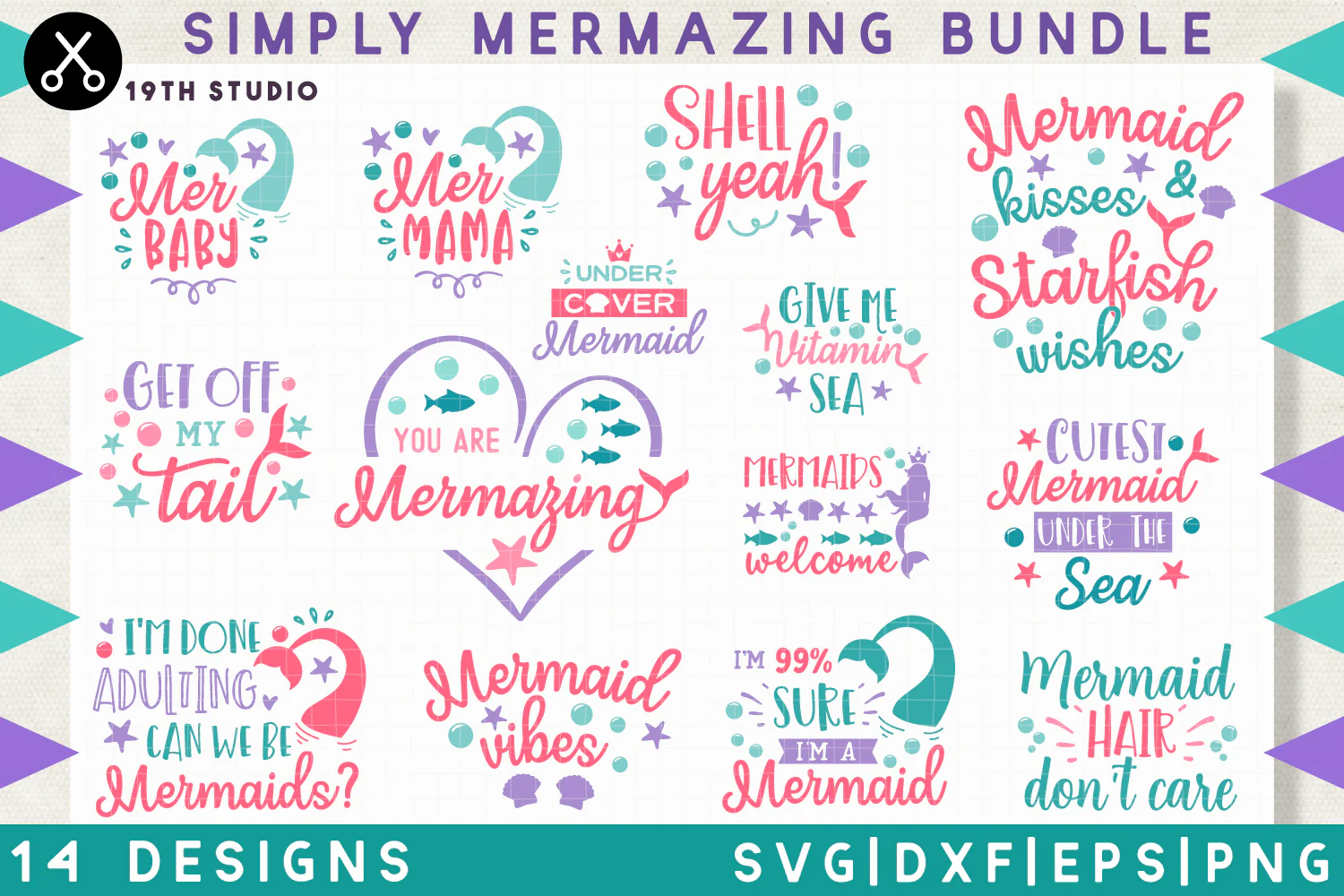 Mermaid SVG Bundle - Image 6