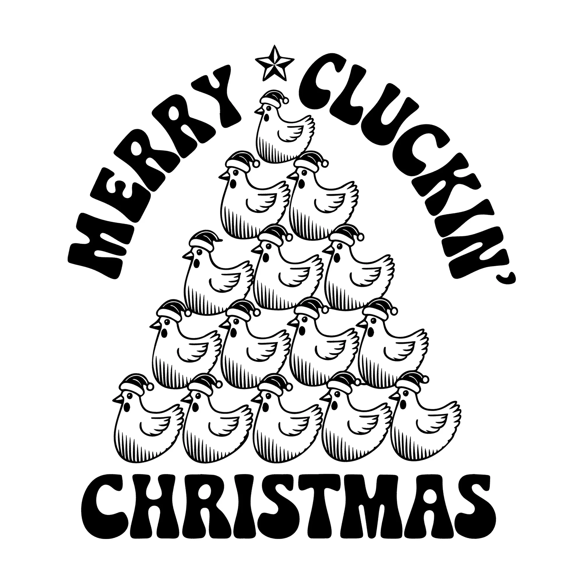 Merry Cluckin Christmas SVG
