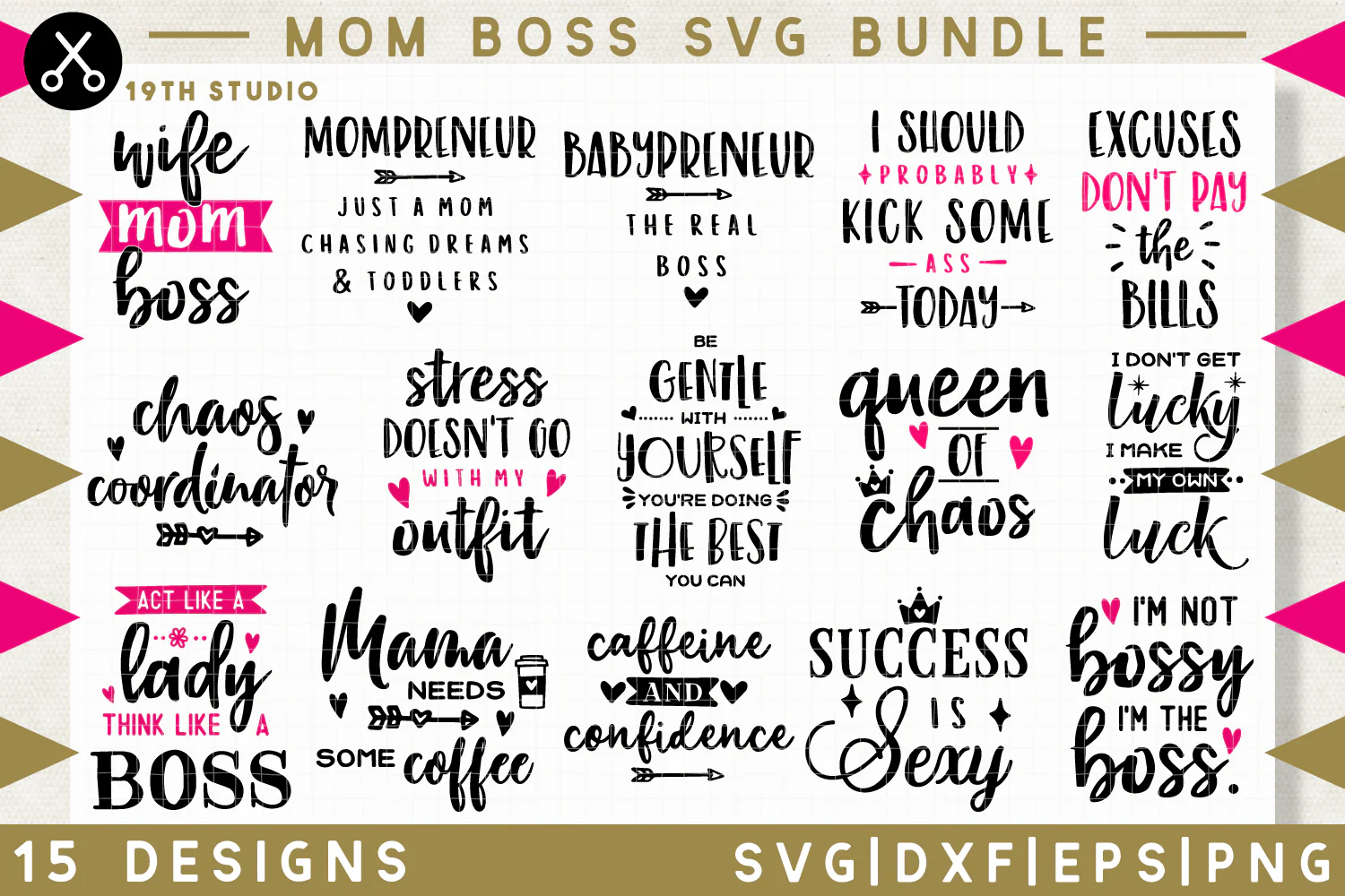 Mom Boss SVG Bundle - Image 2