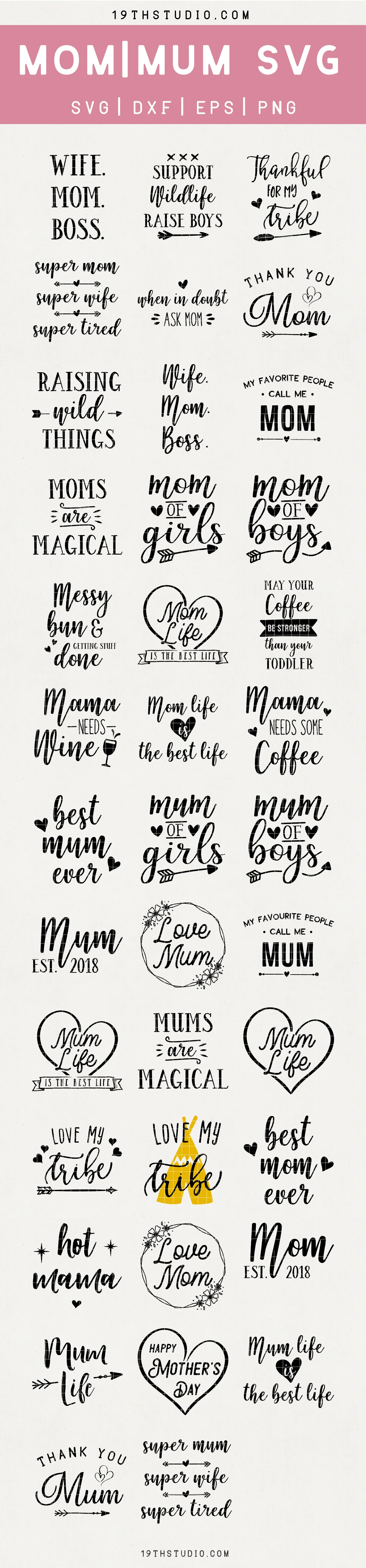 Mom Mum SVG Bundle - Image 6