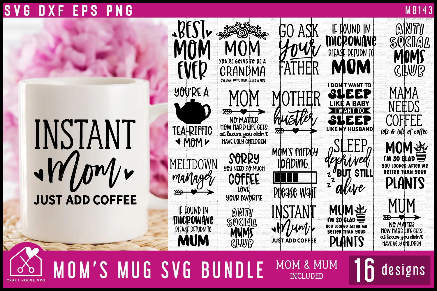 Mom's Mug SVG Bundle - Image 2