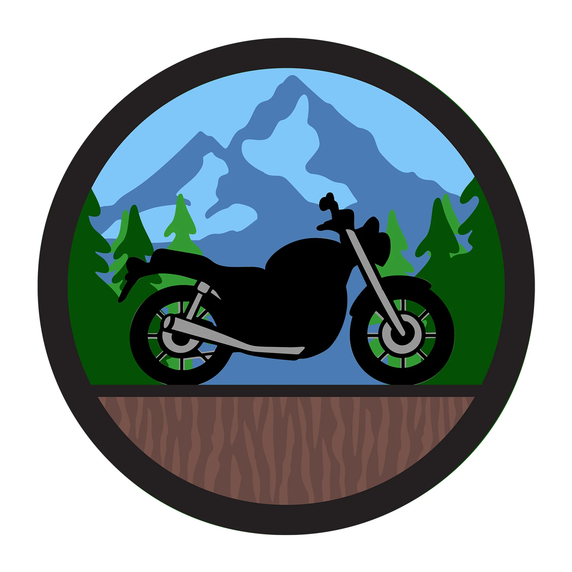 Motorcycle 3D SVG