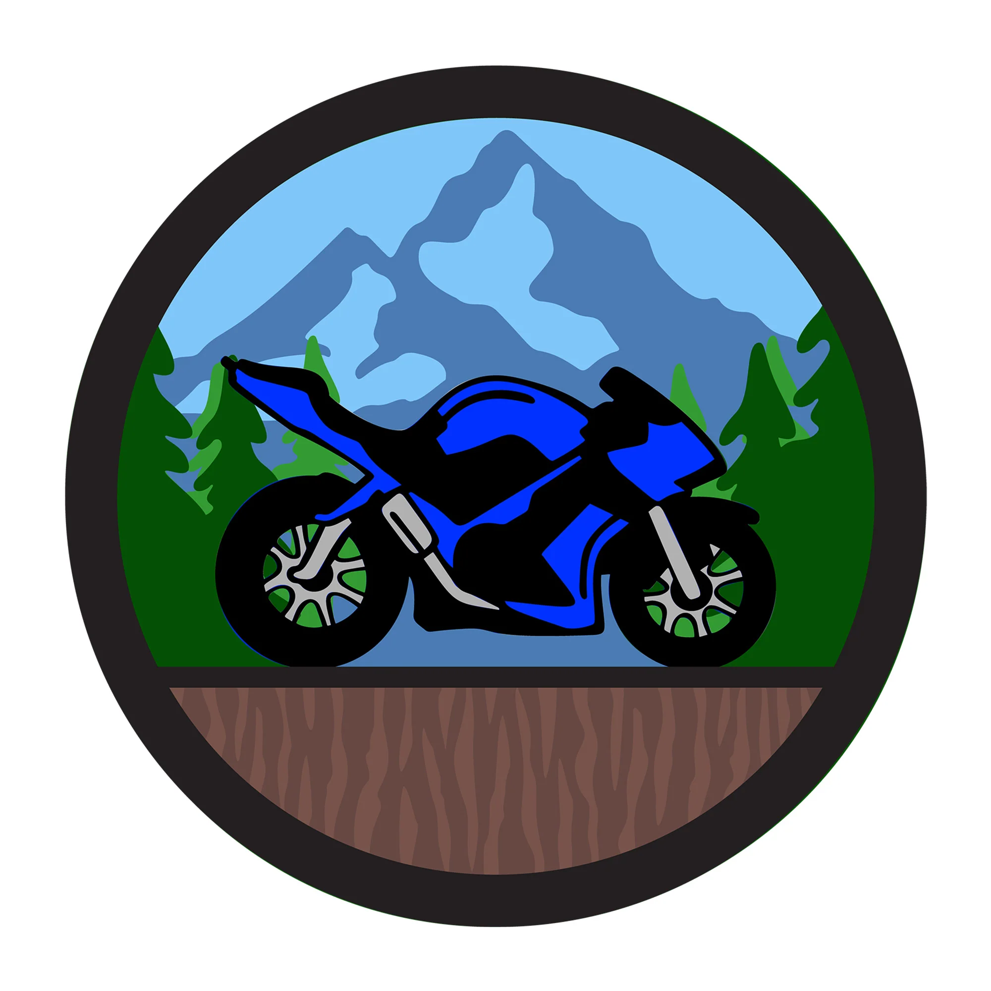Motorcycle 3D SVG
