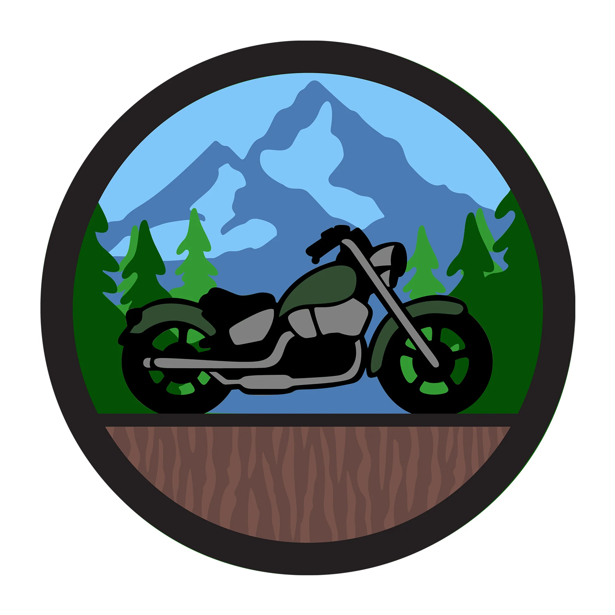 Motorcycle 3D SVG