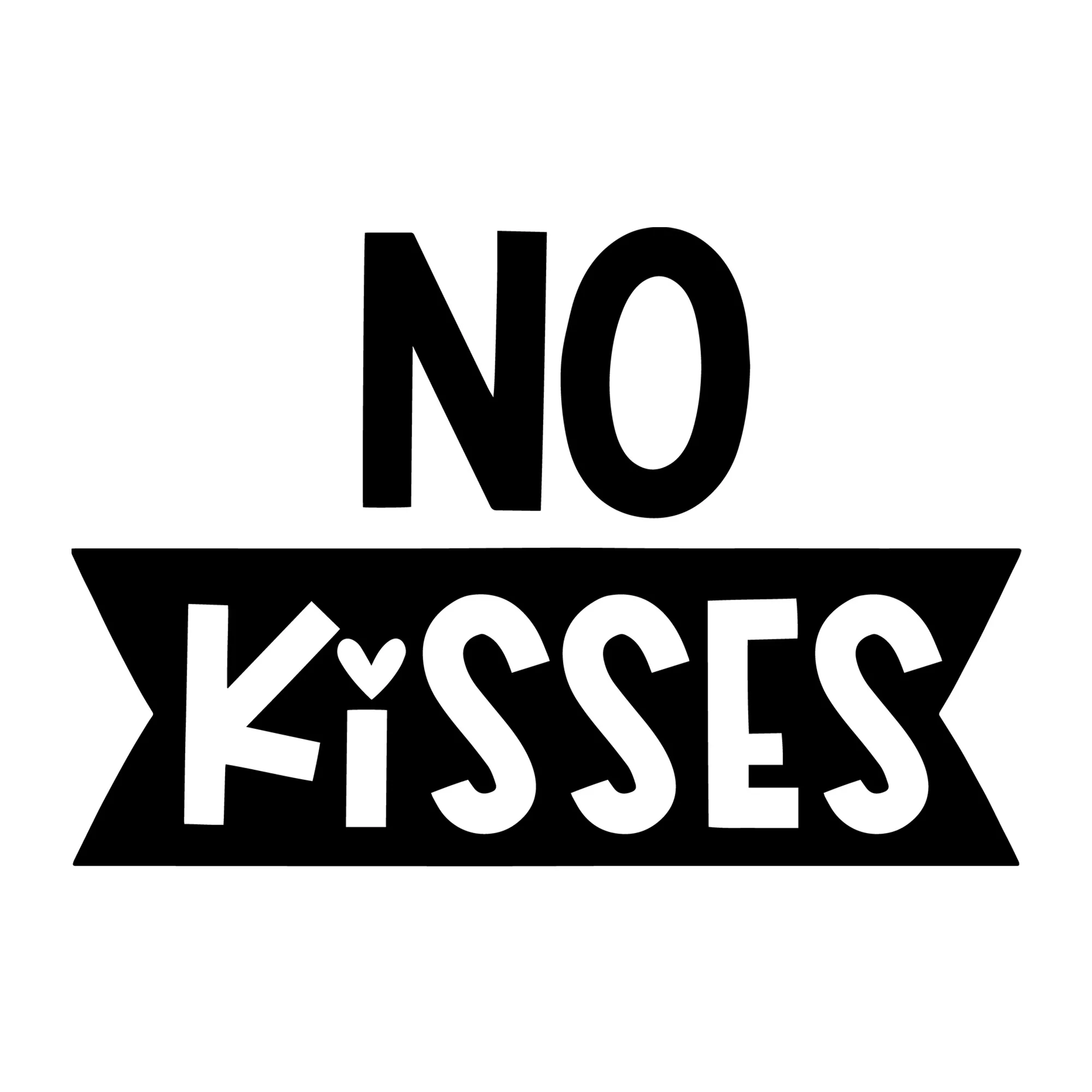 No Kisses SVG