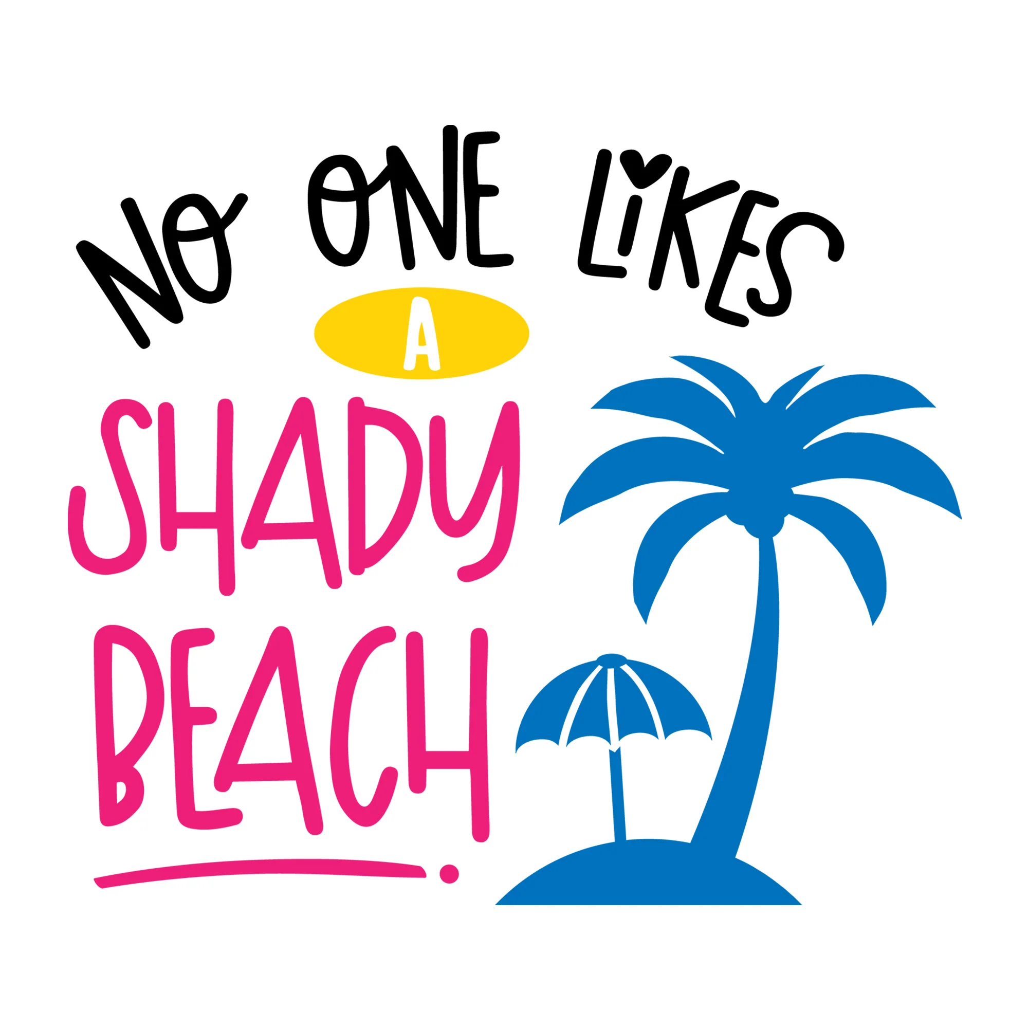 No one likes a shady beach SVG