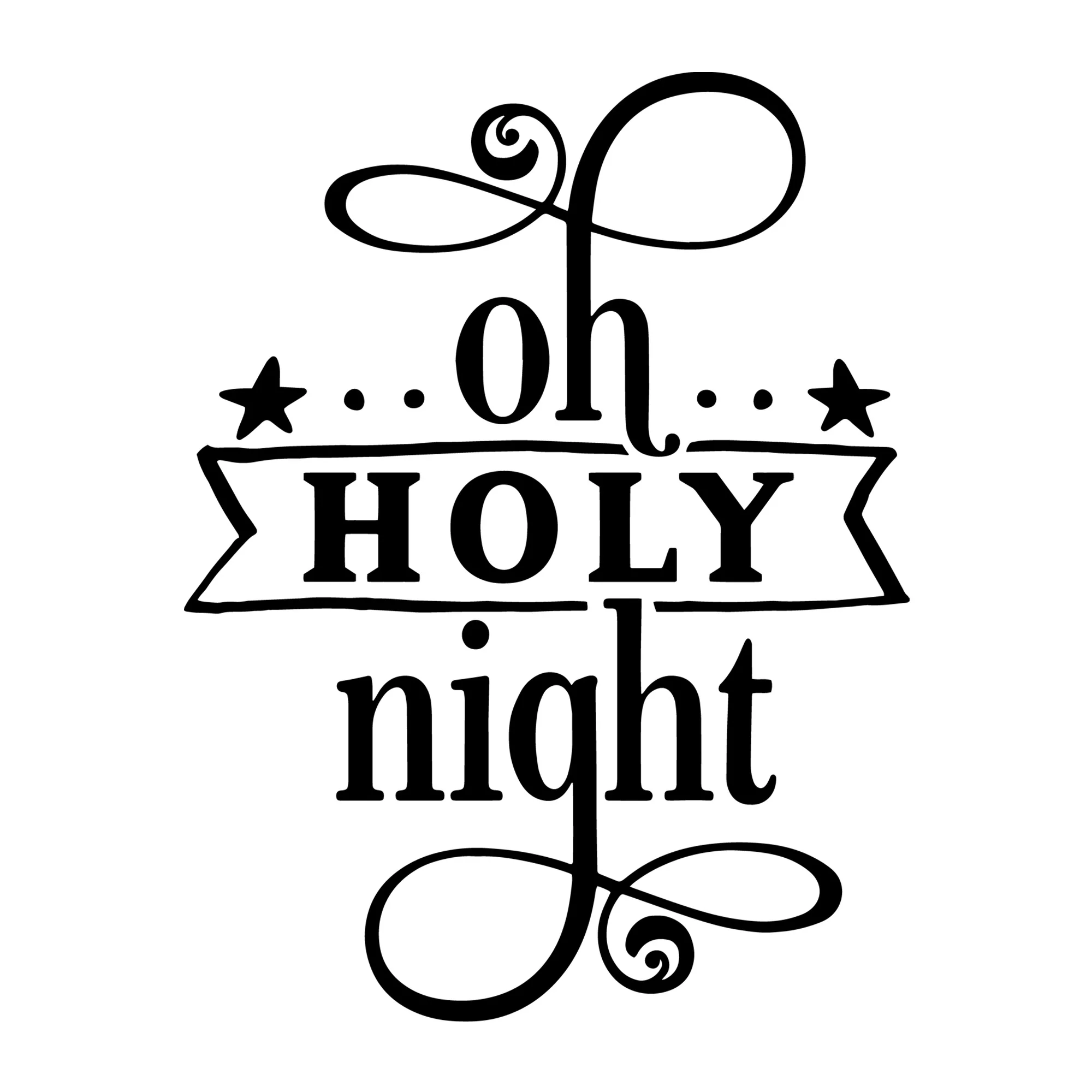 Oh Holy Night SVG
