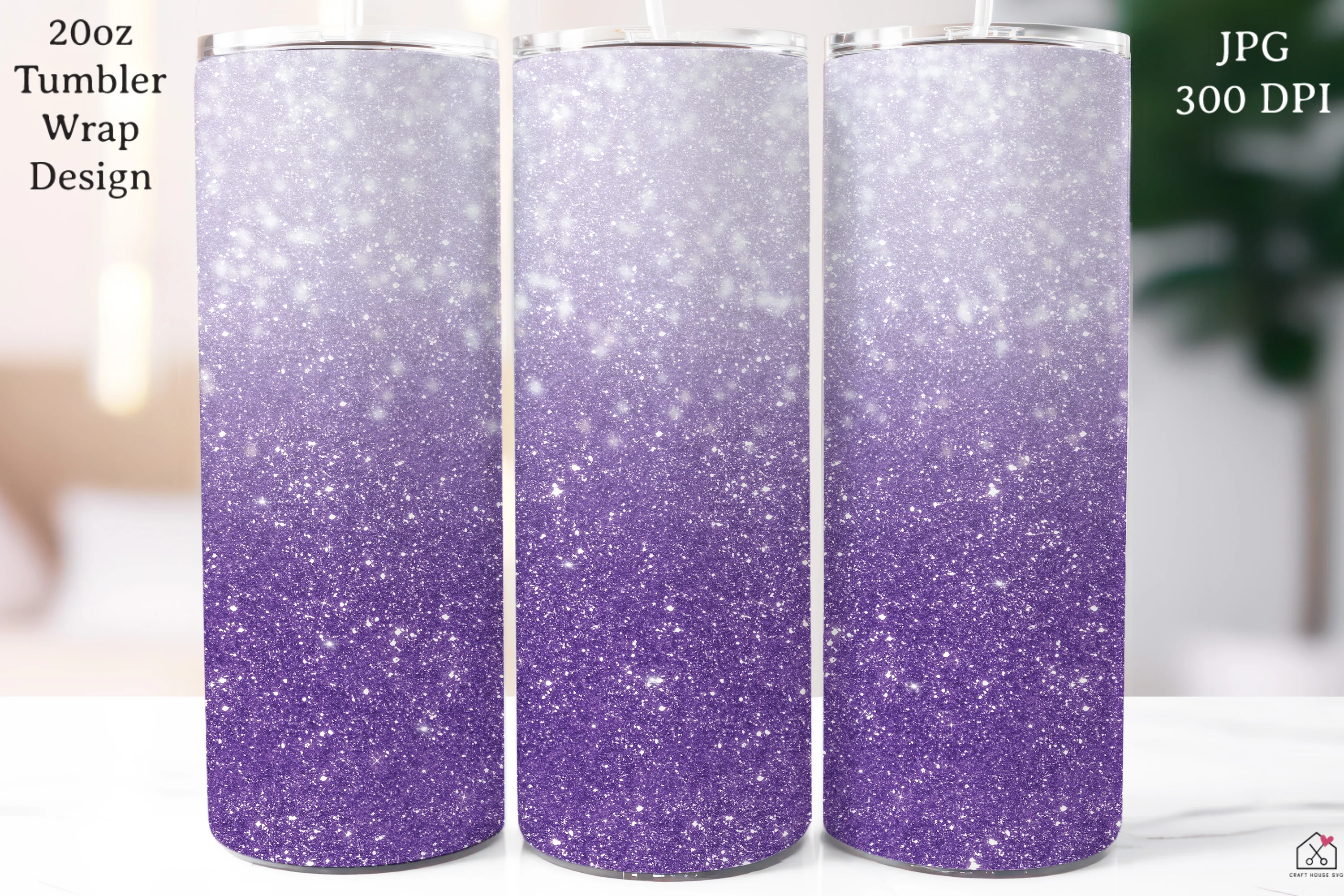 Ombre Glitter 20 oz Tumbler Wrap Bundle Sublimation Designs JPG - Image 8