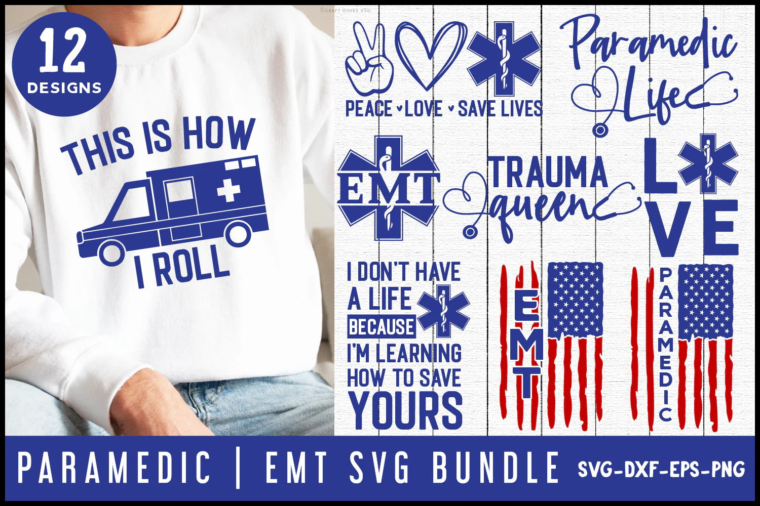 Paramedic EMS EMT SVG Bundle - Image 2