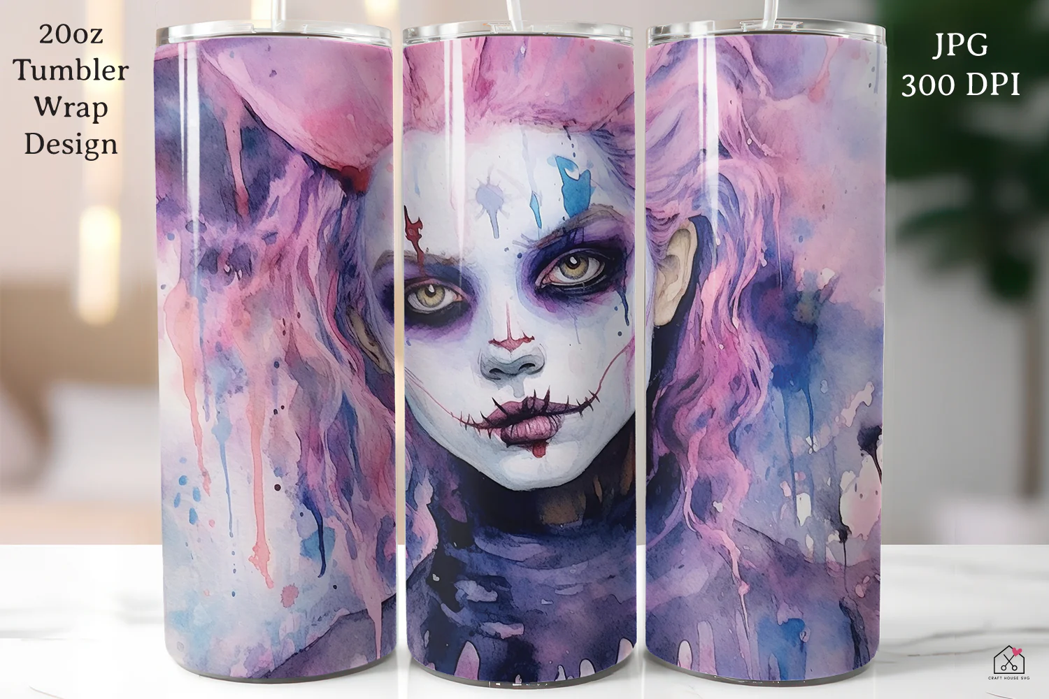 Pastel Halloween 20oz Tumbler Wrap Bundle Sublimation Designs JPG - Image 8