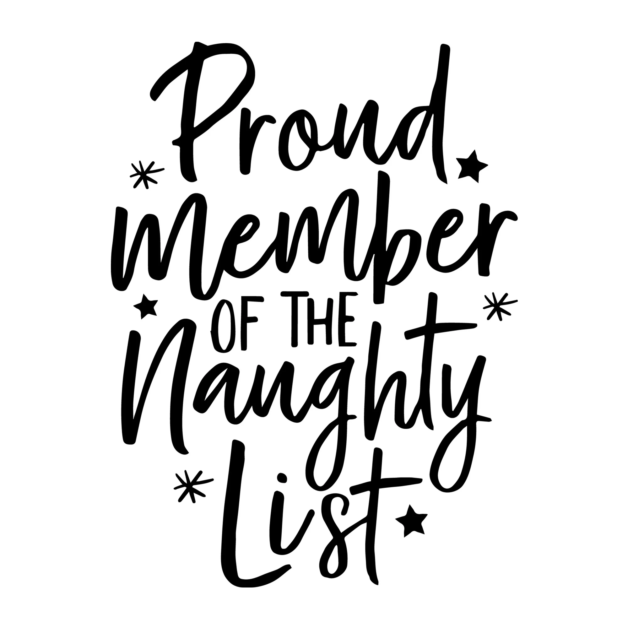 Proud Member of the Naughty List SVG