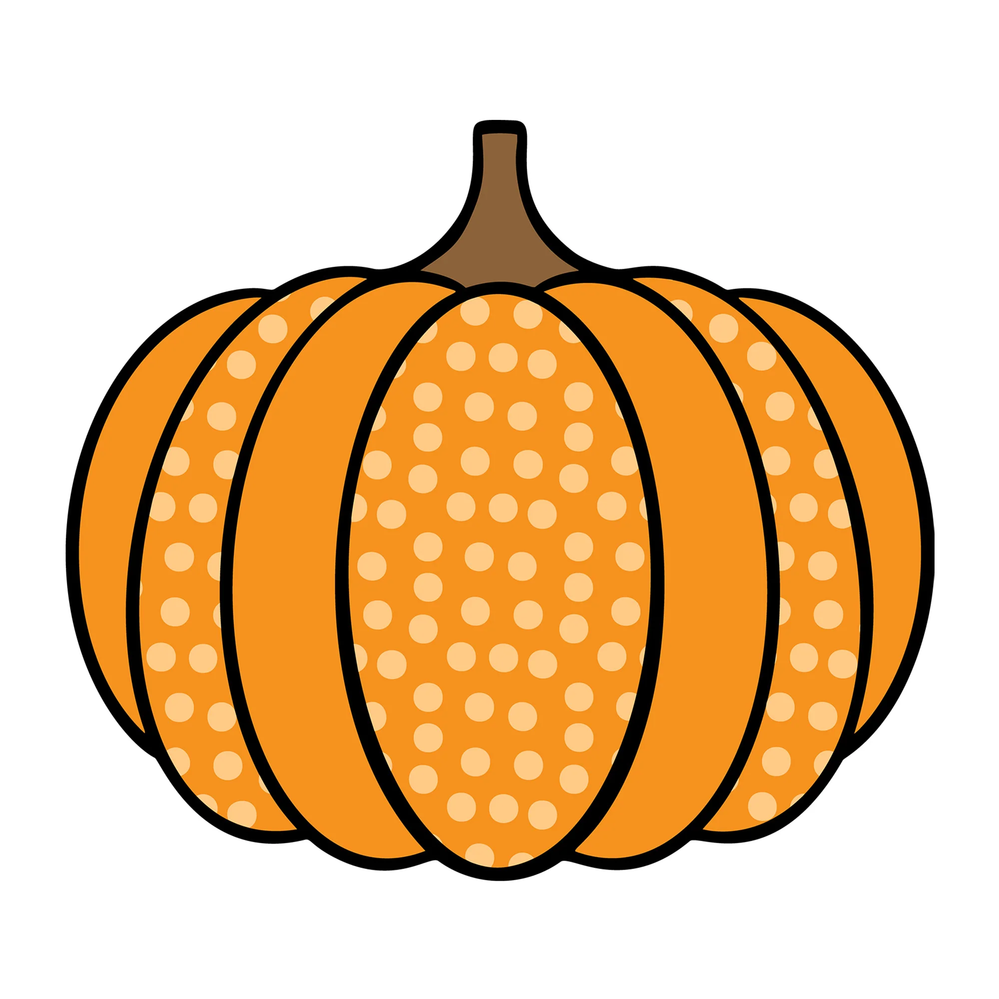 Pumpkin Polka Dot SVG