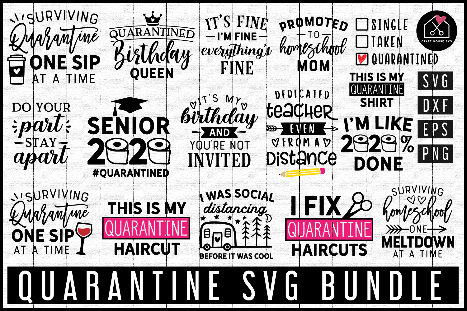 Quarantine SVG Bundle - Image 2