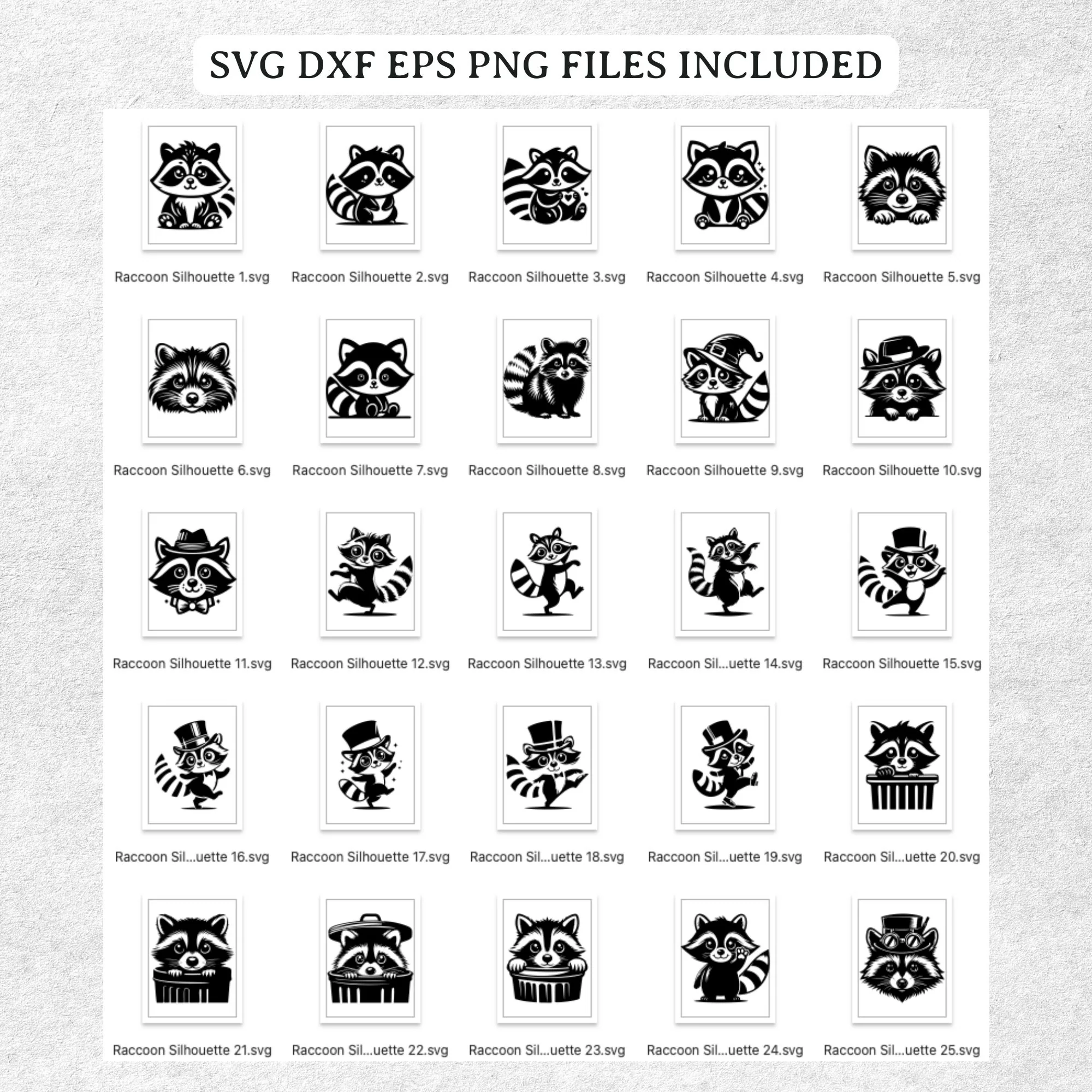 Raccoon SVG Bundle - Image 2