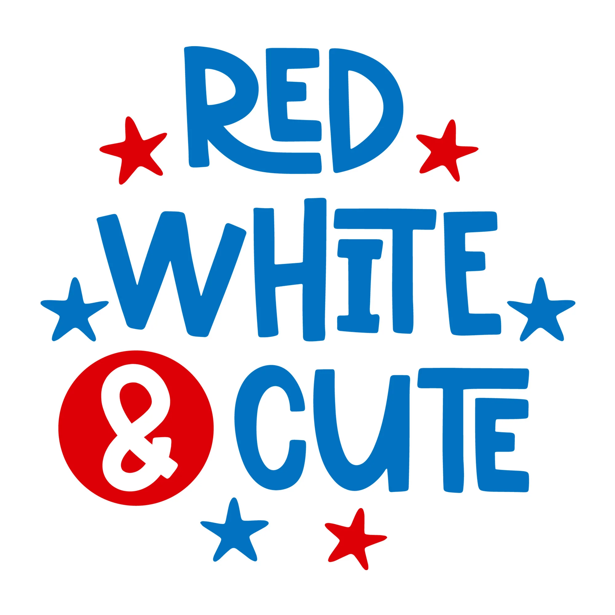 Red White and Cute SVG